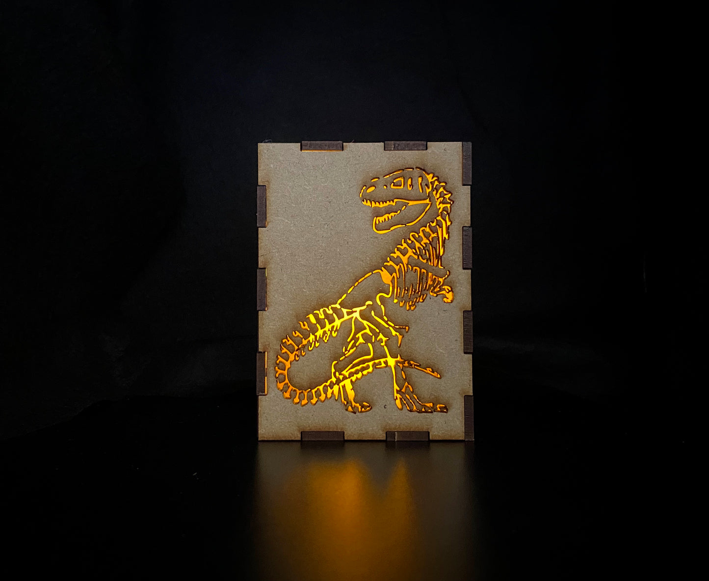 T-Rex Dinosaur Lantern MDF  Craft Kit - Small