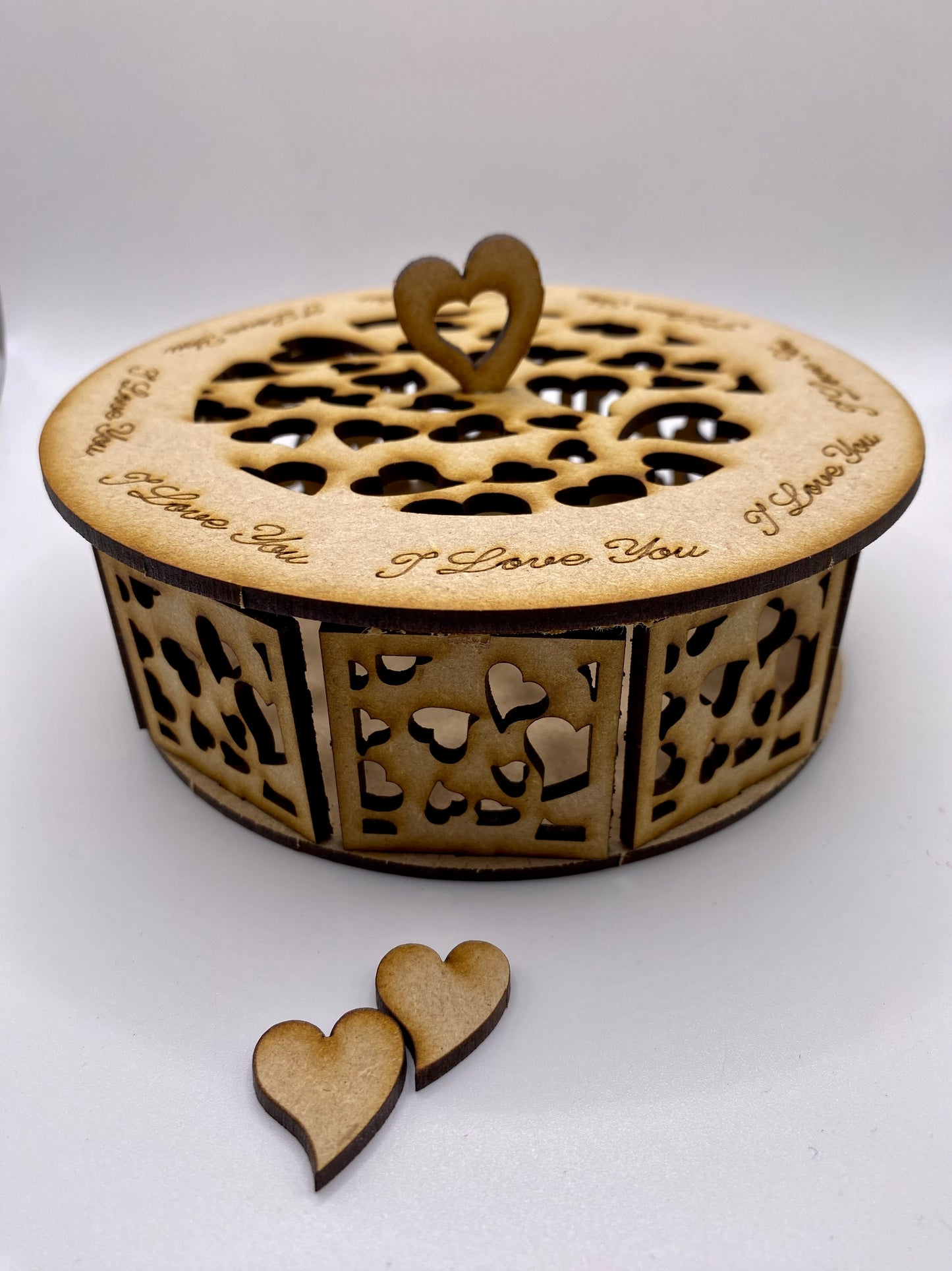 Heart Trinket Storage Box MDF Craft Kit