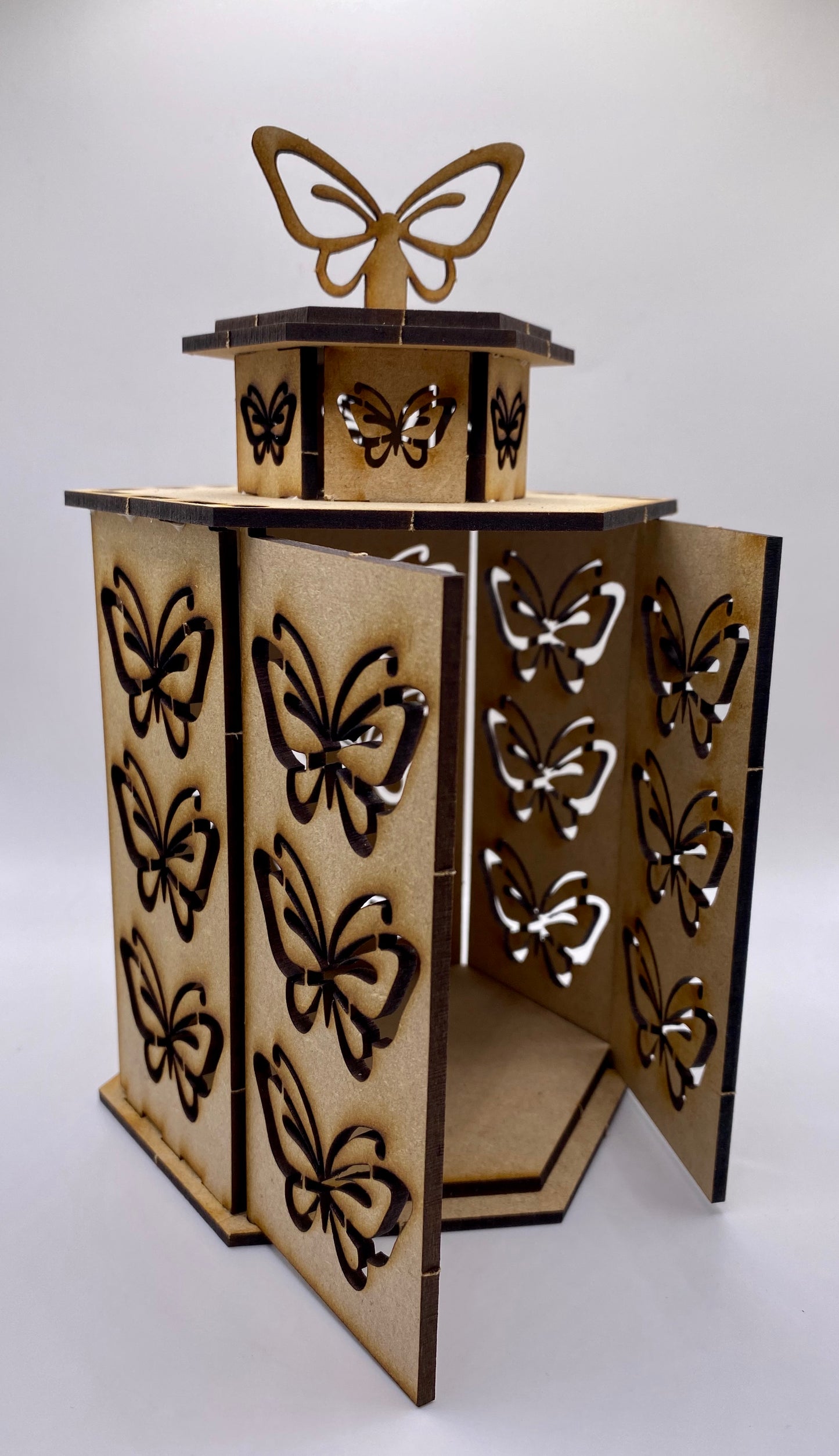 Butterflies Lantern MDF Craft Kit-Large