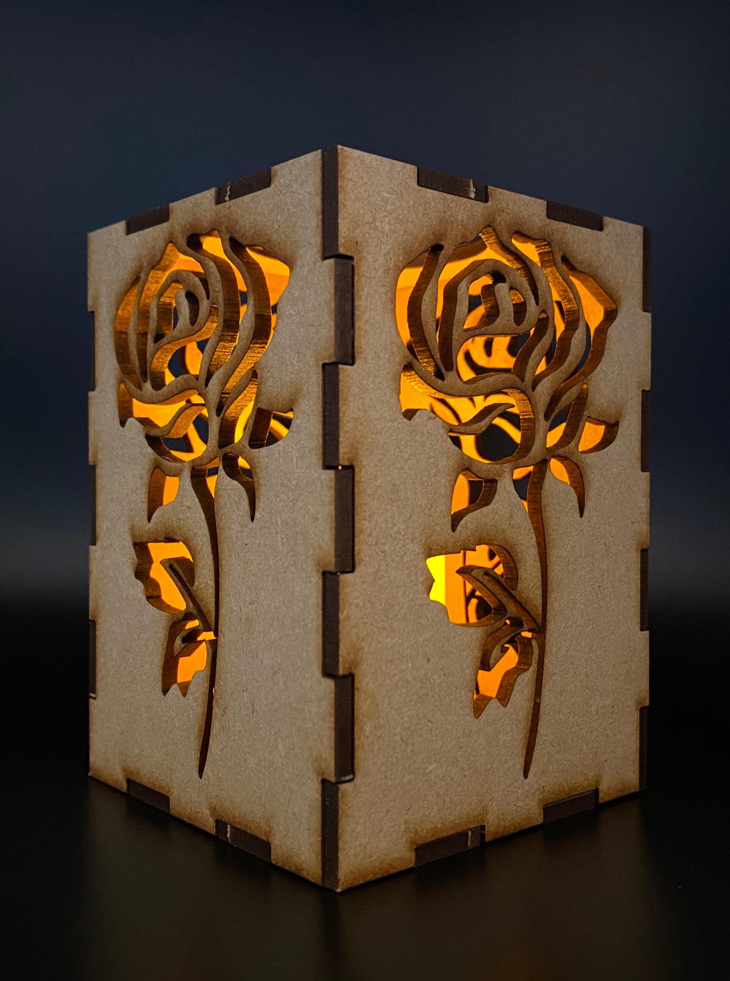Rose Lantern MDF Craft Kit - Small