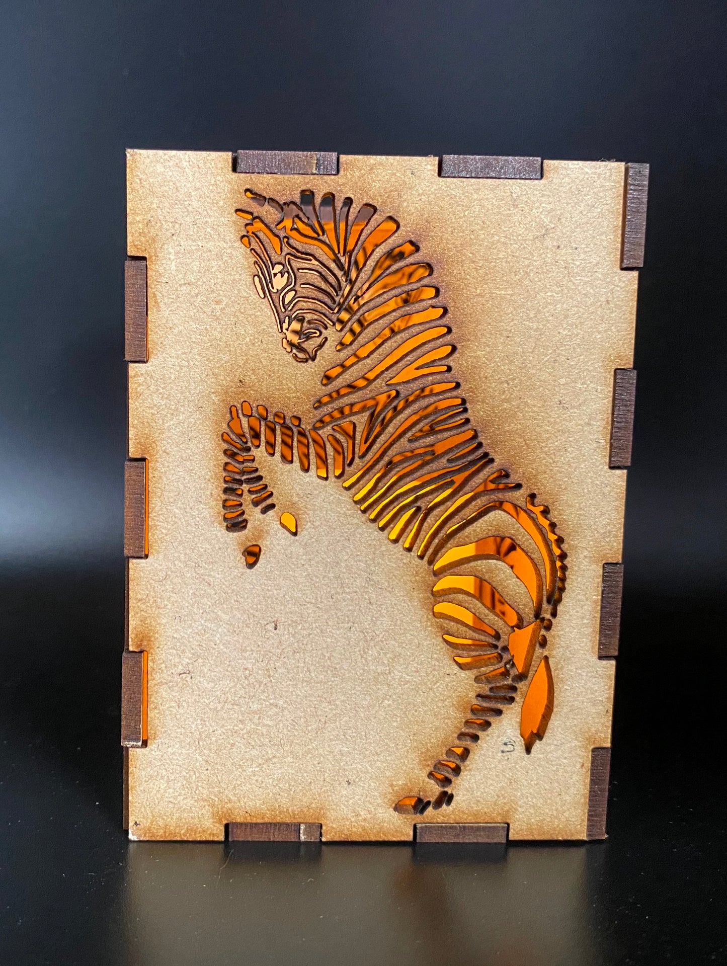 Zebra Lantern MDF Craft Kit - Small