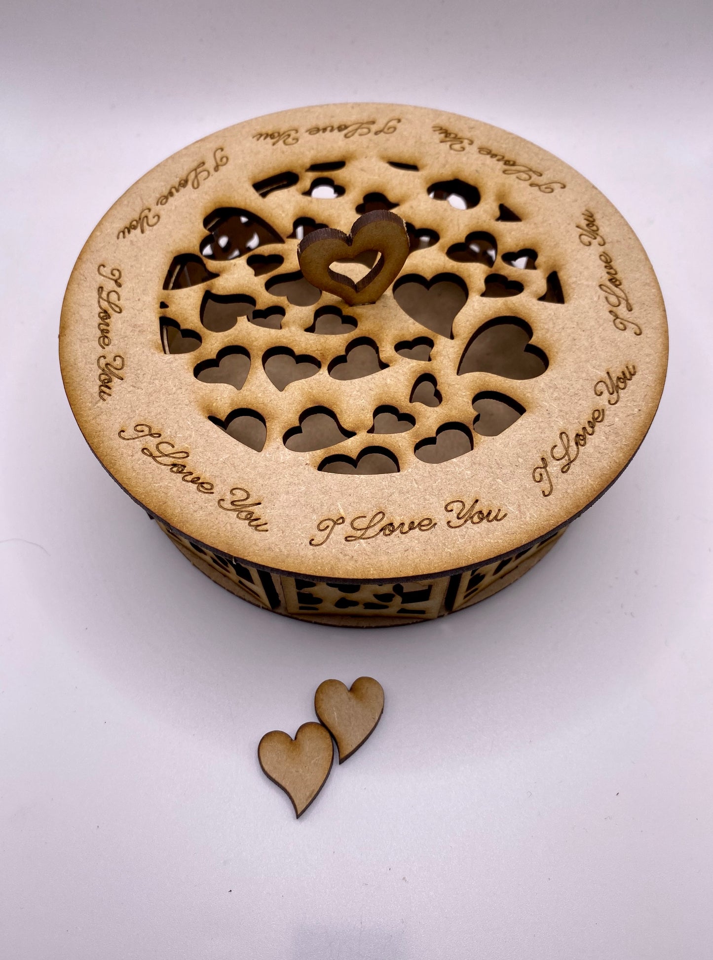 Heart Trinket Storage Box MDF Craft Kit