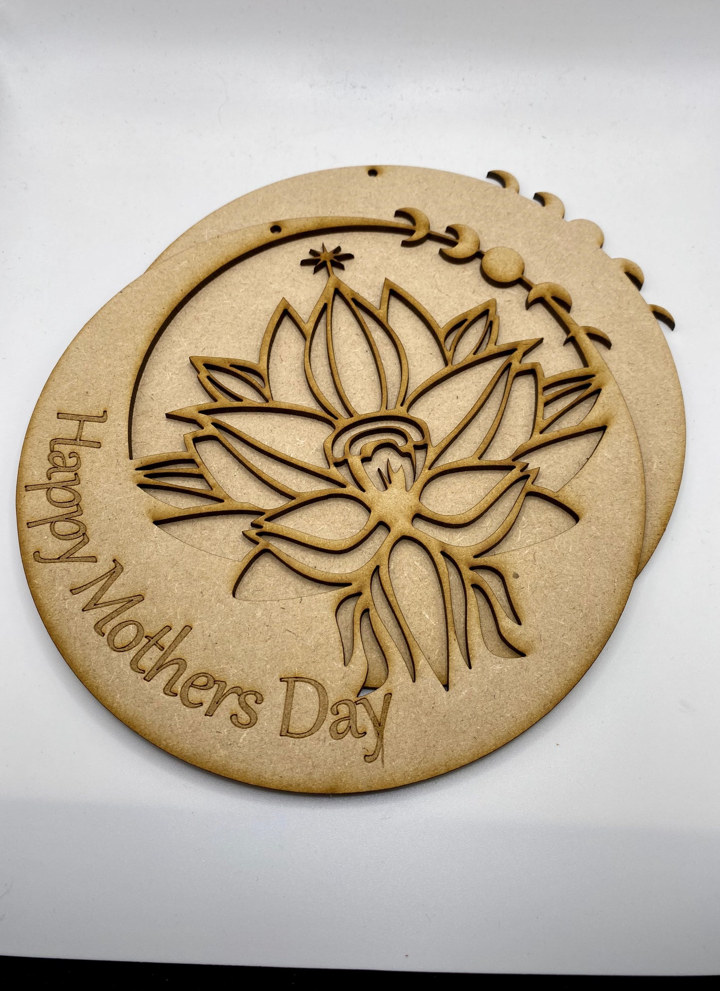 Lotus Flower Mothers Day Plaque MDF Crafts