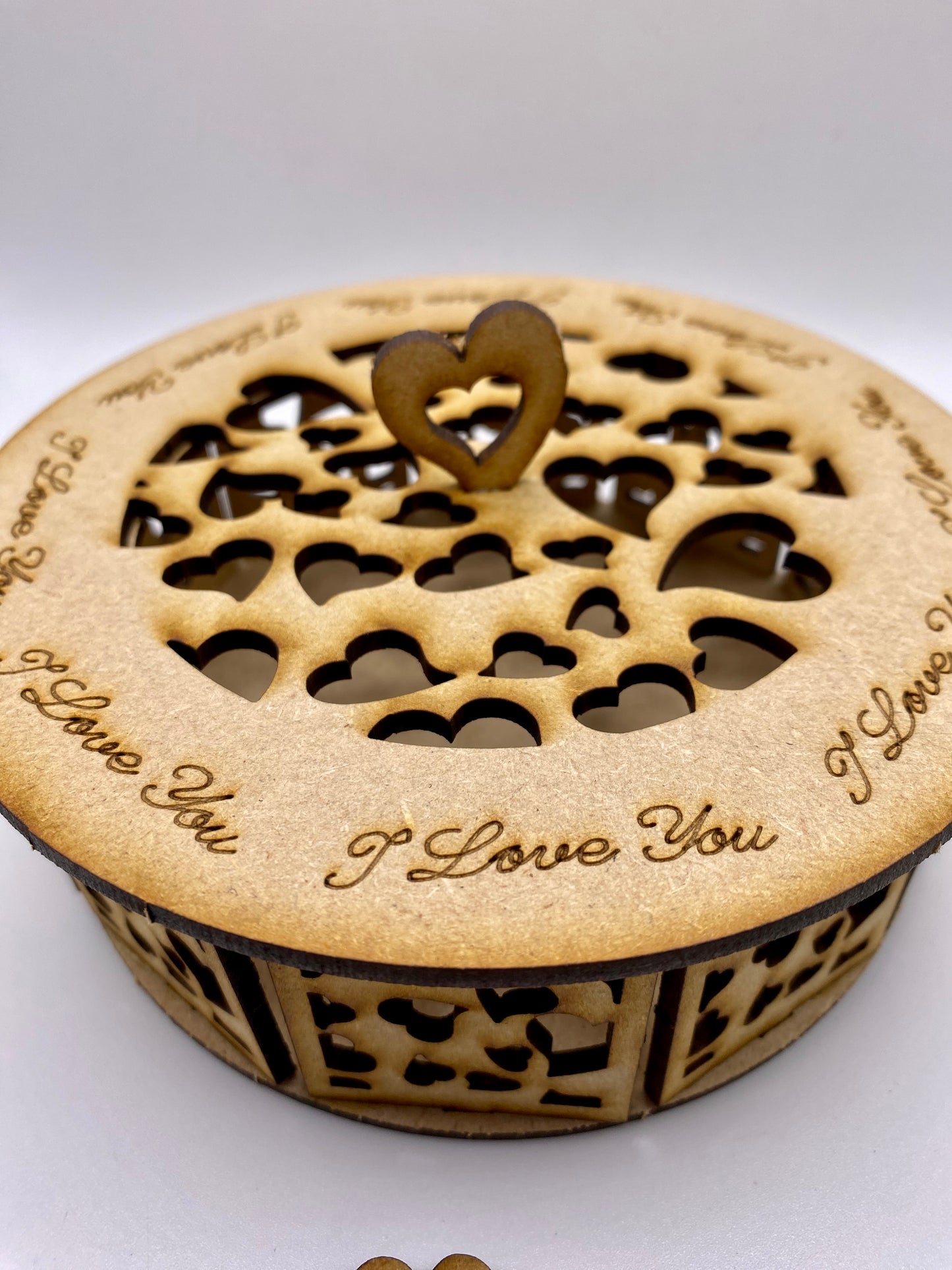 Heart Trinket Storage Box MDF Craft Kit