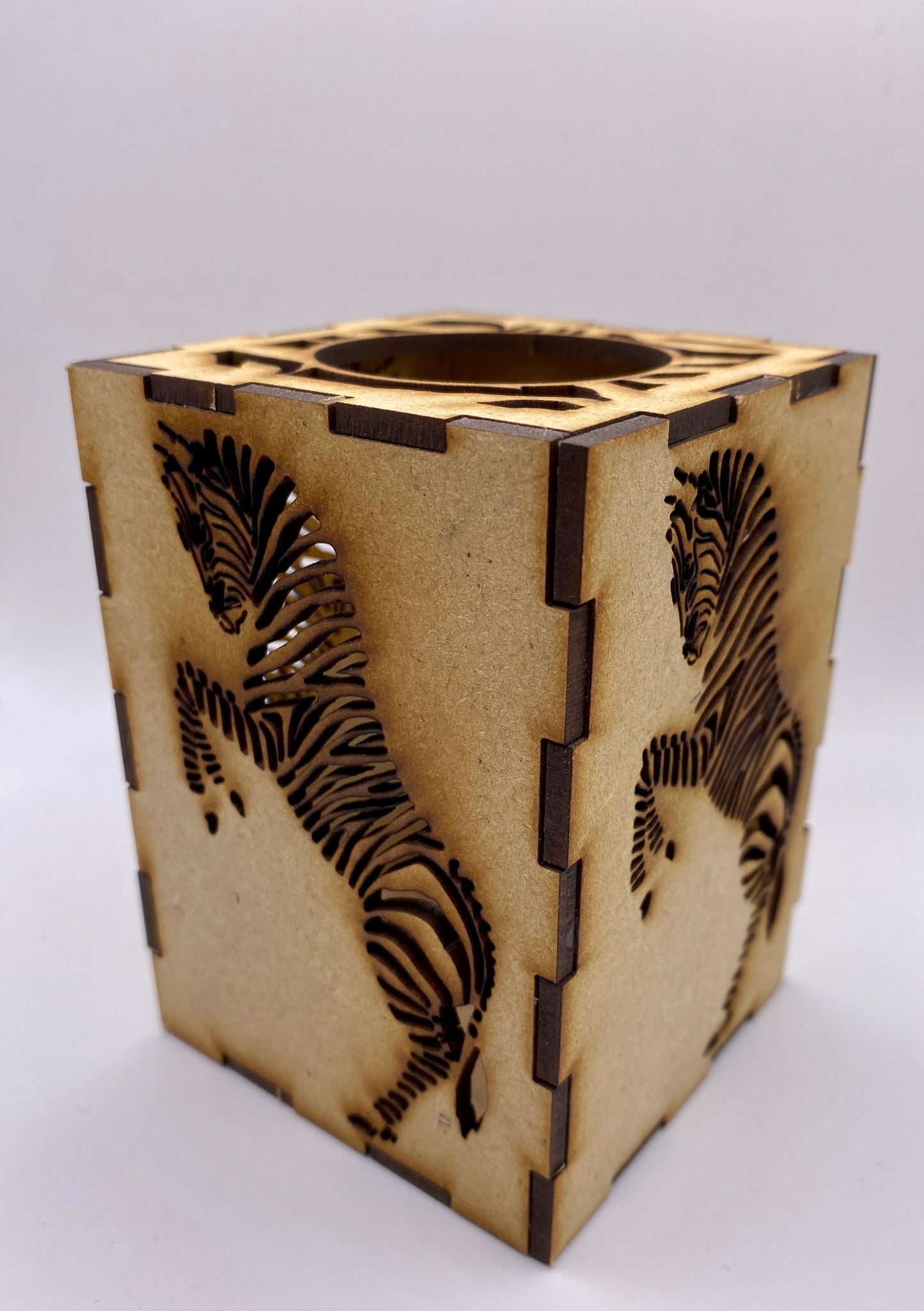 Zebra Lantern MDF Craft Kit - Small