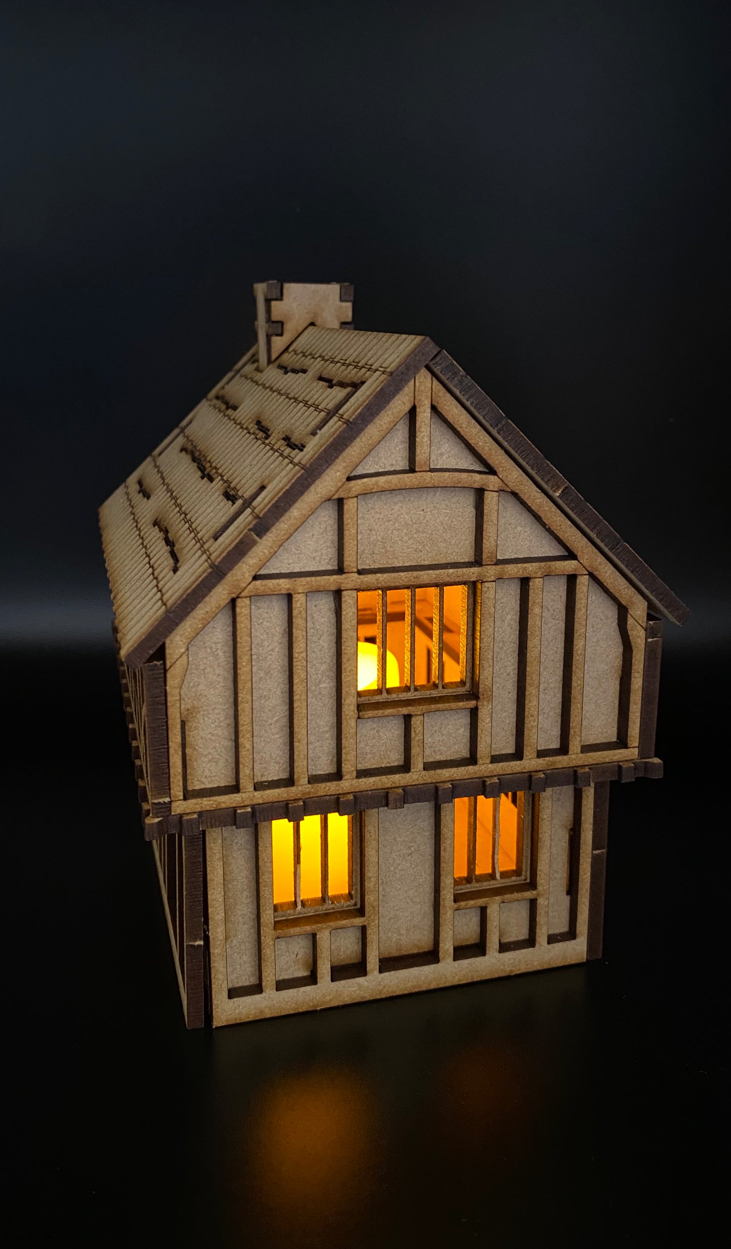 Tudor House Jettied MDF Craft kit.