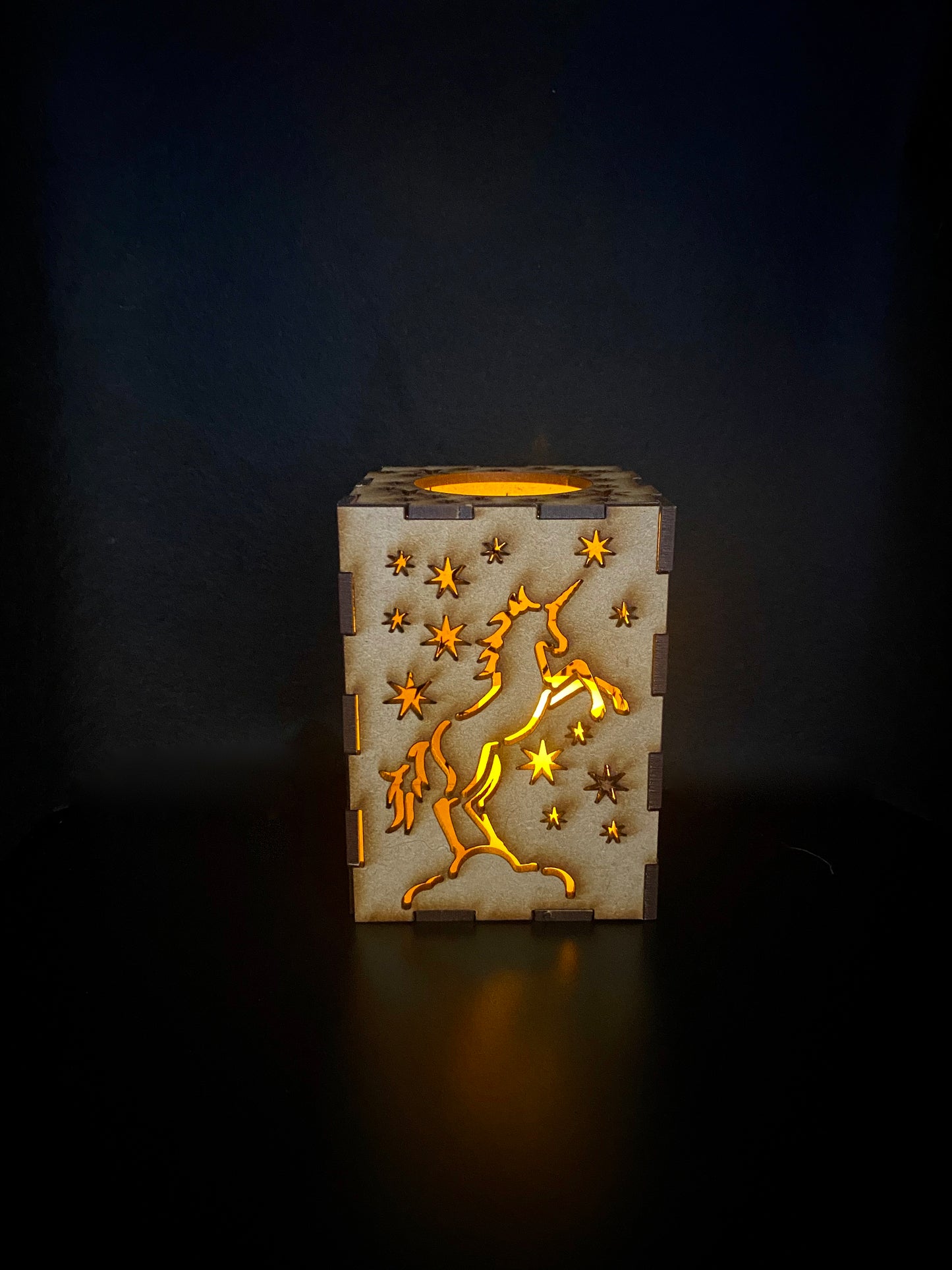 Unicorn with Stars Lantern MDF Craft Kit - Small