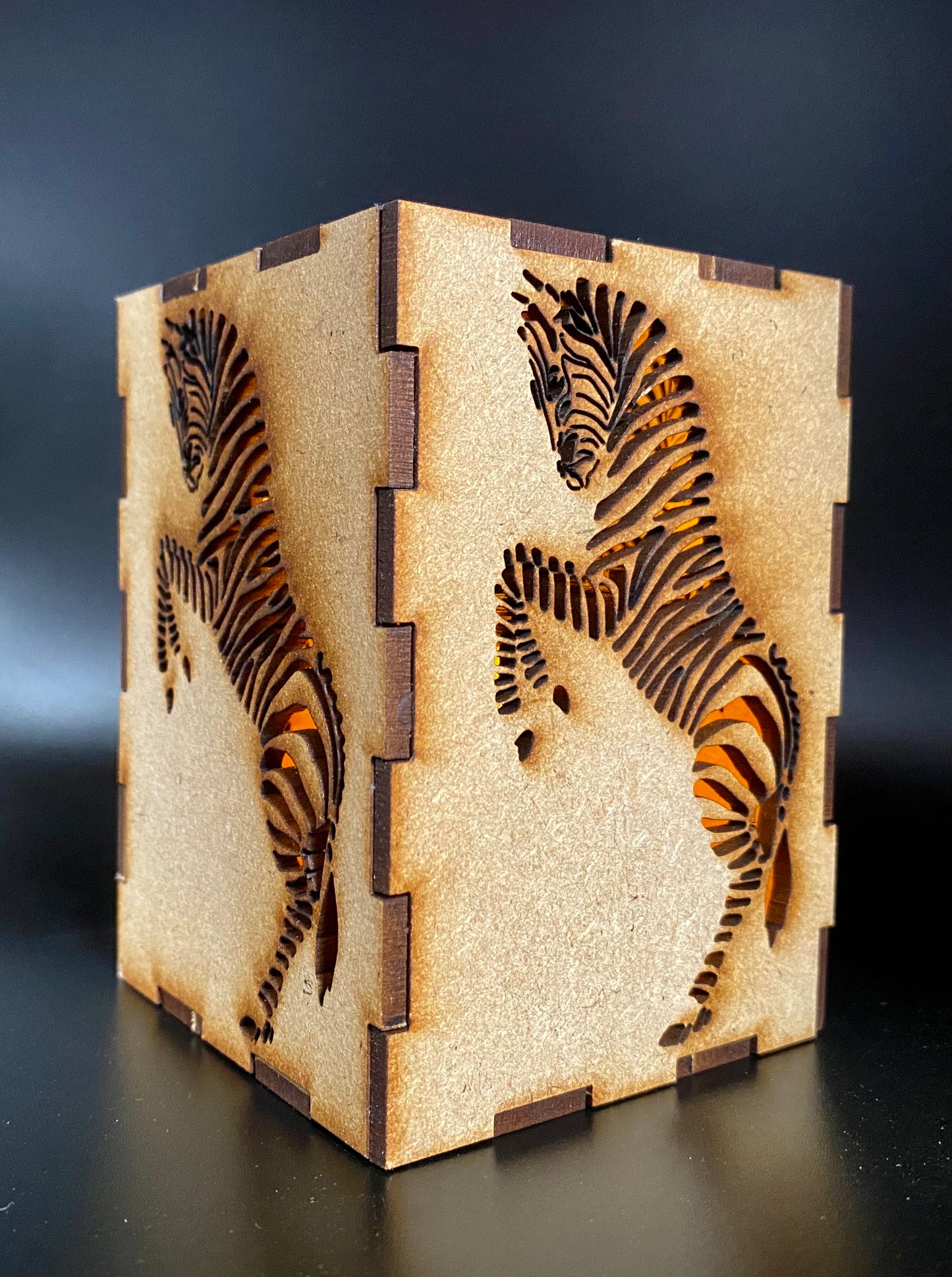 Zebra Lantern MDF Craft Kit - Small