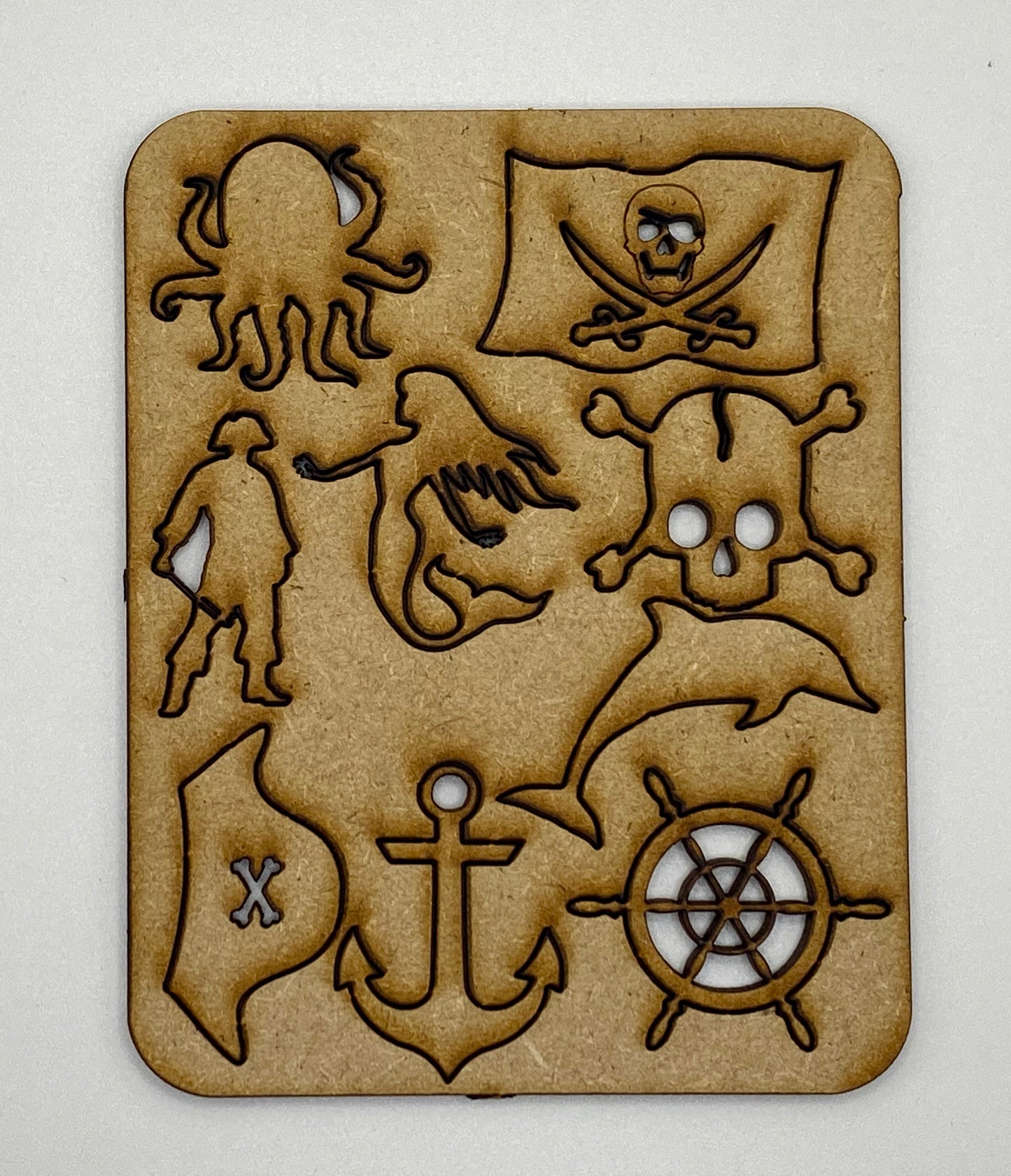Pirate Mix Blank MDF Craft Blanks