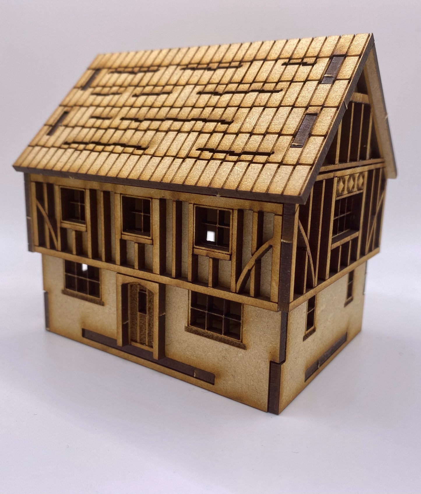Tudor House 2 Storey MDF Craft kit.