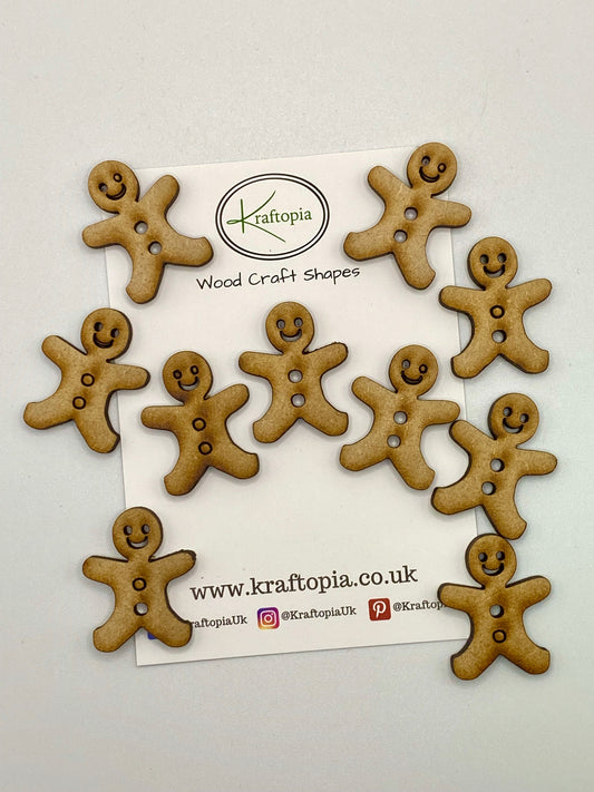 Gingerbread Men MDF Craft Blanks