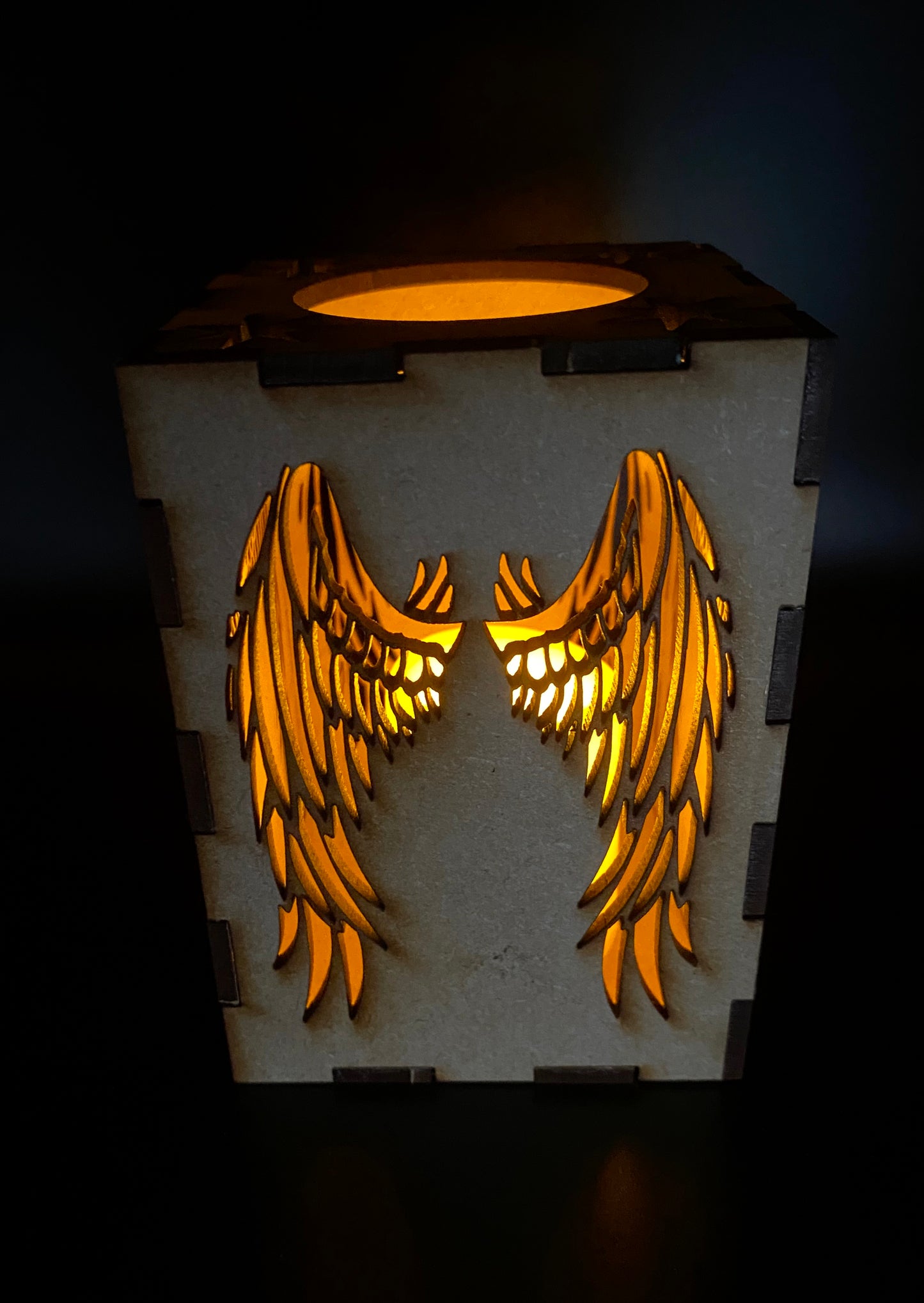 Angel Wings Lantern MDF  - Small