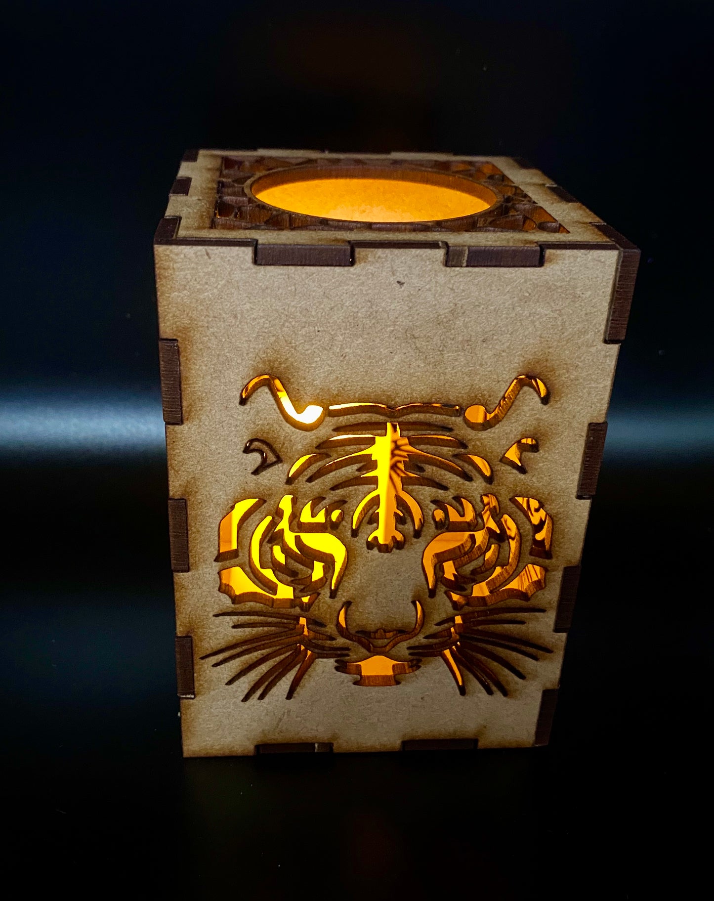 Tigers Head Lantern MDF Craft Kit - Small