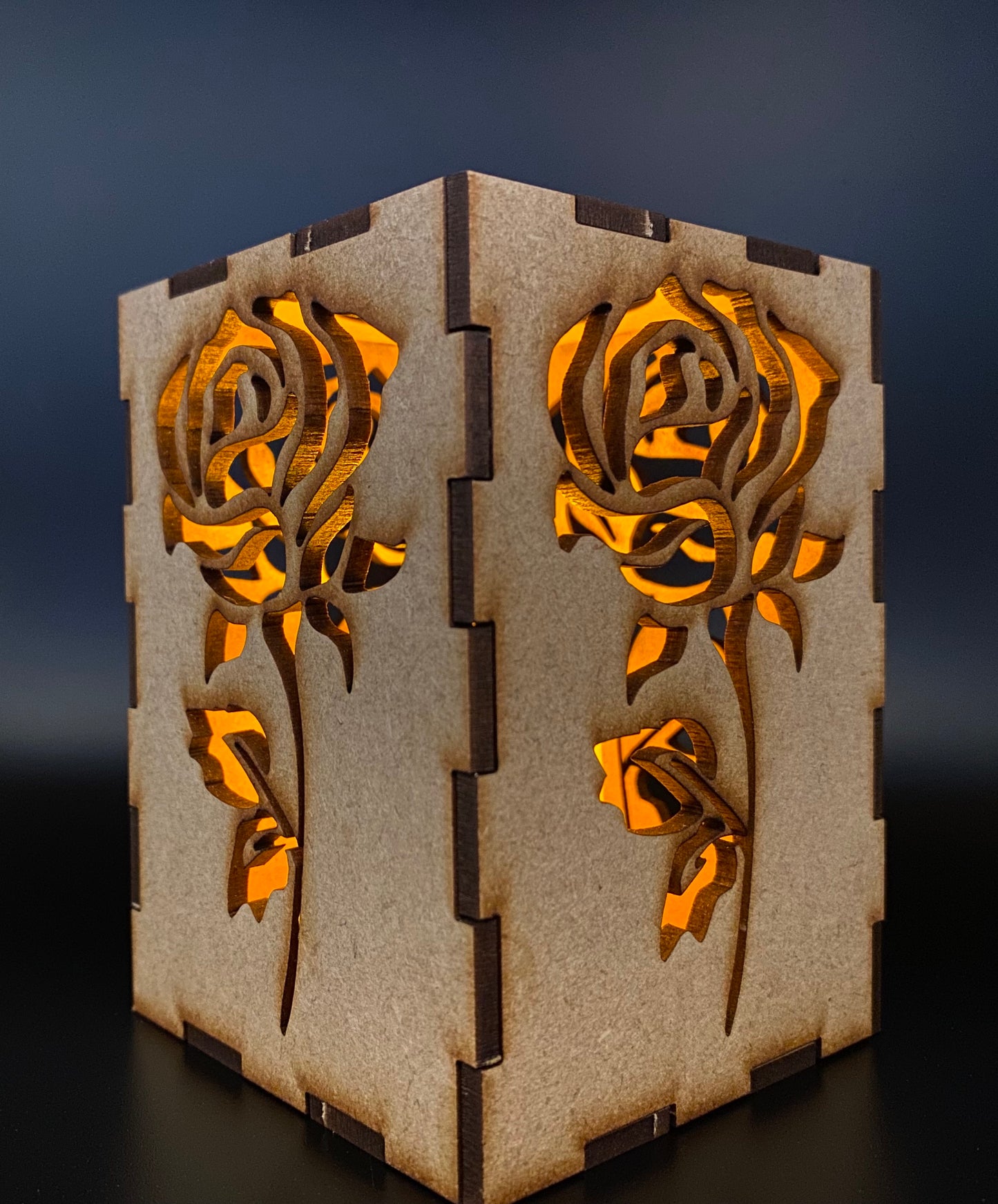 Rose Lantern MDF Craft Kit - Small