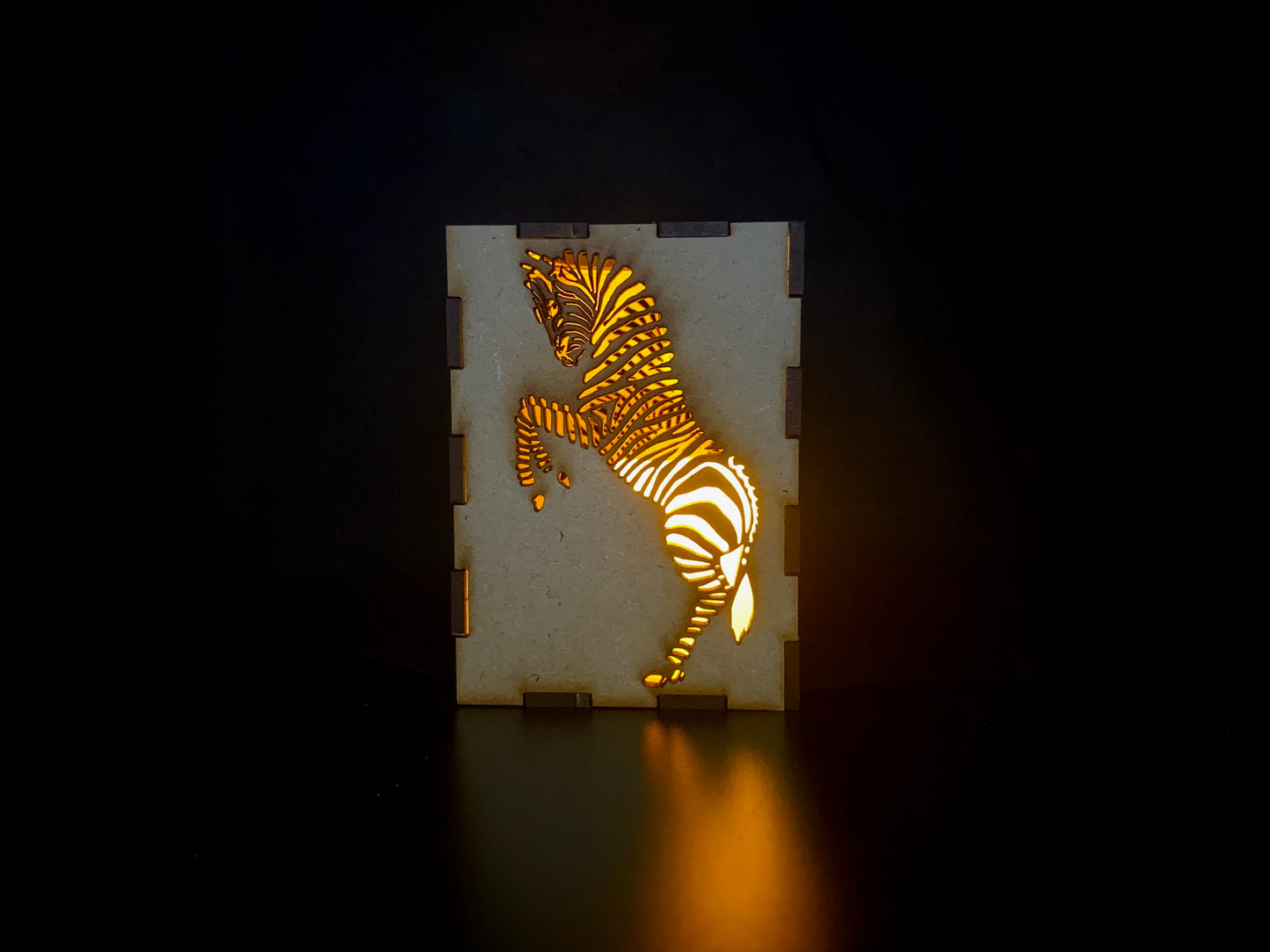 Zebra Lantern MDF Craft Kit - Small