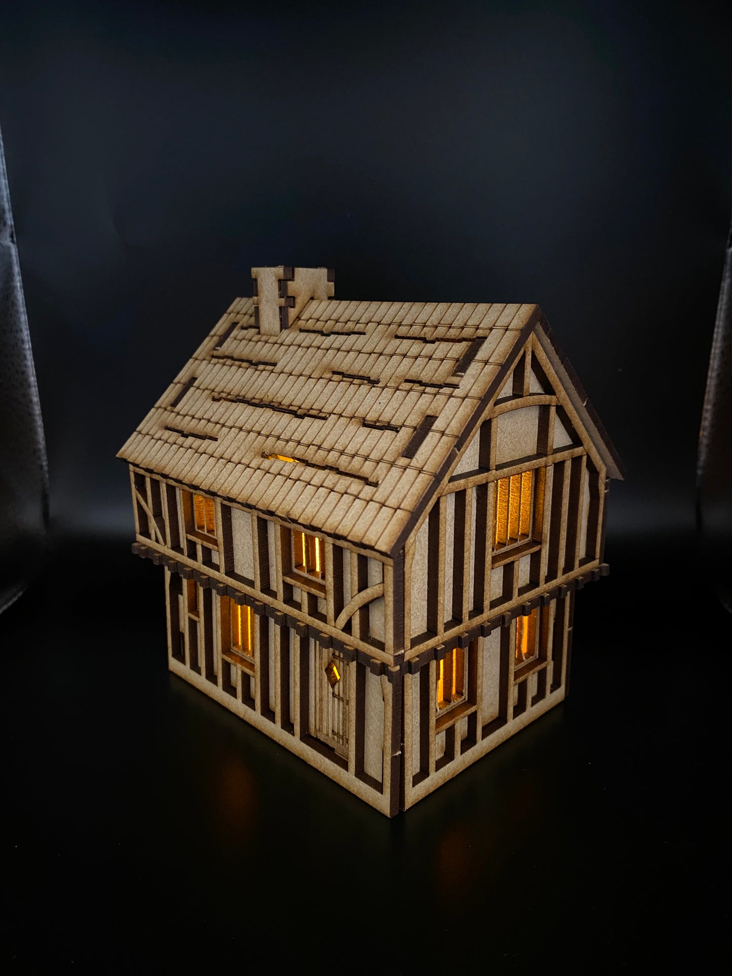 Tudor House Jettied MDF Craft kit.