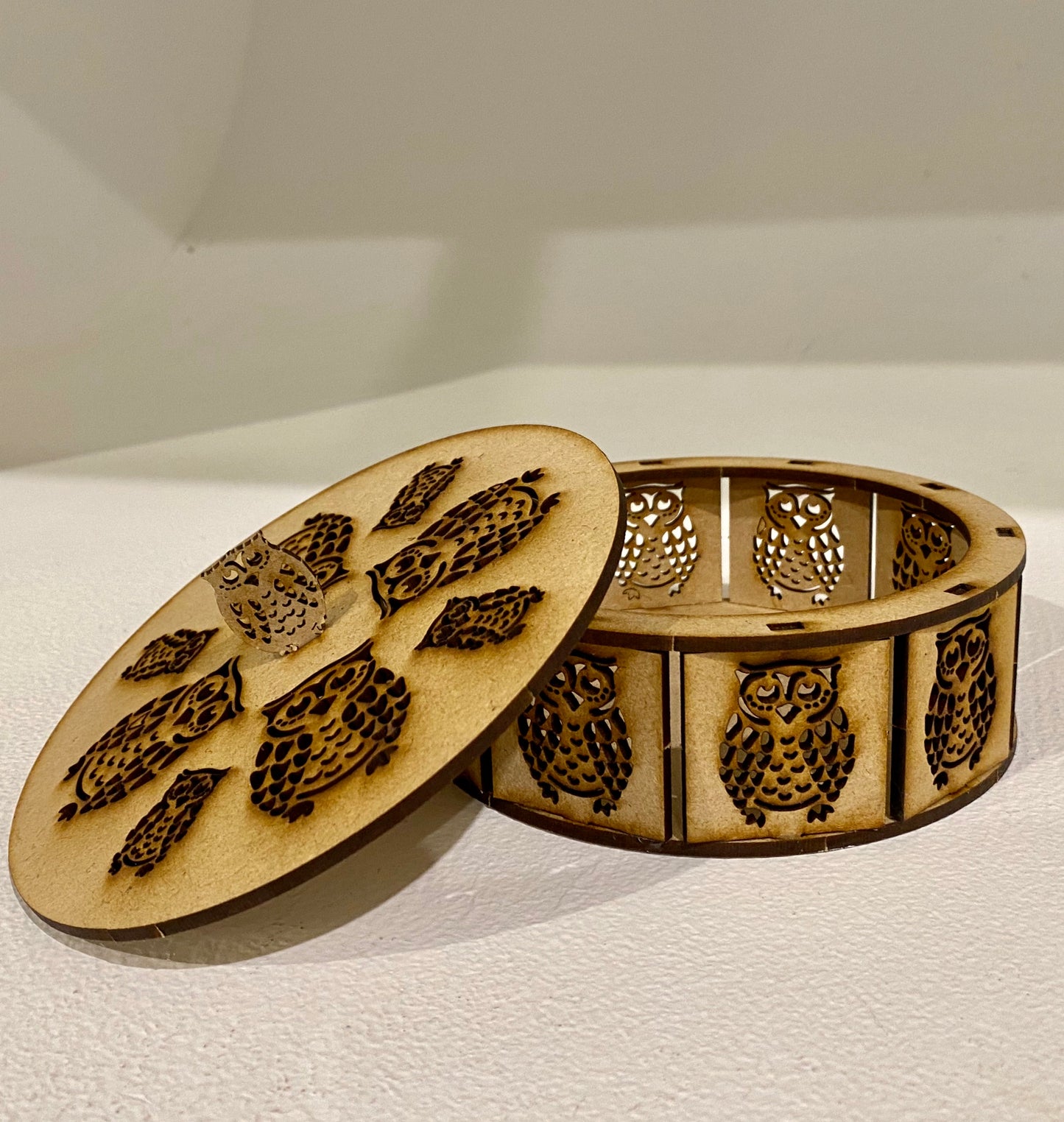 Owl Trinket Storage Box MDF Craft Kit