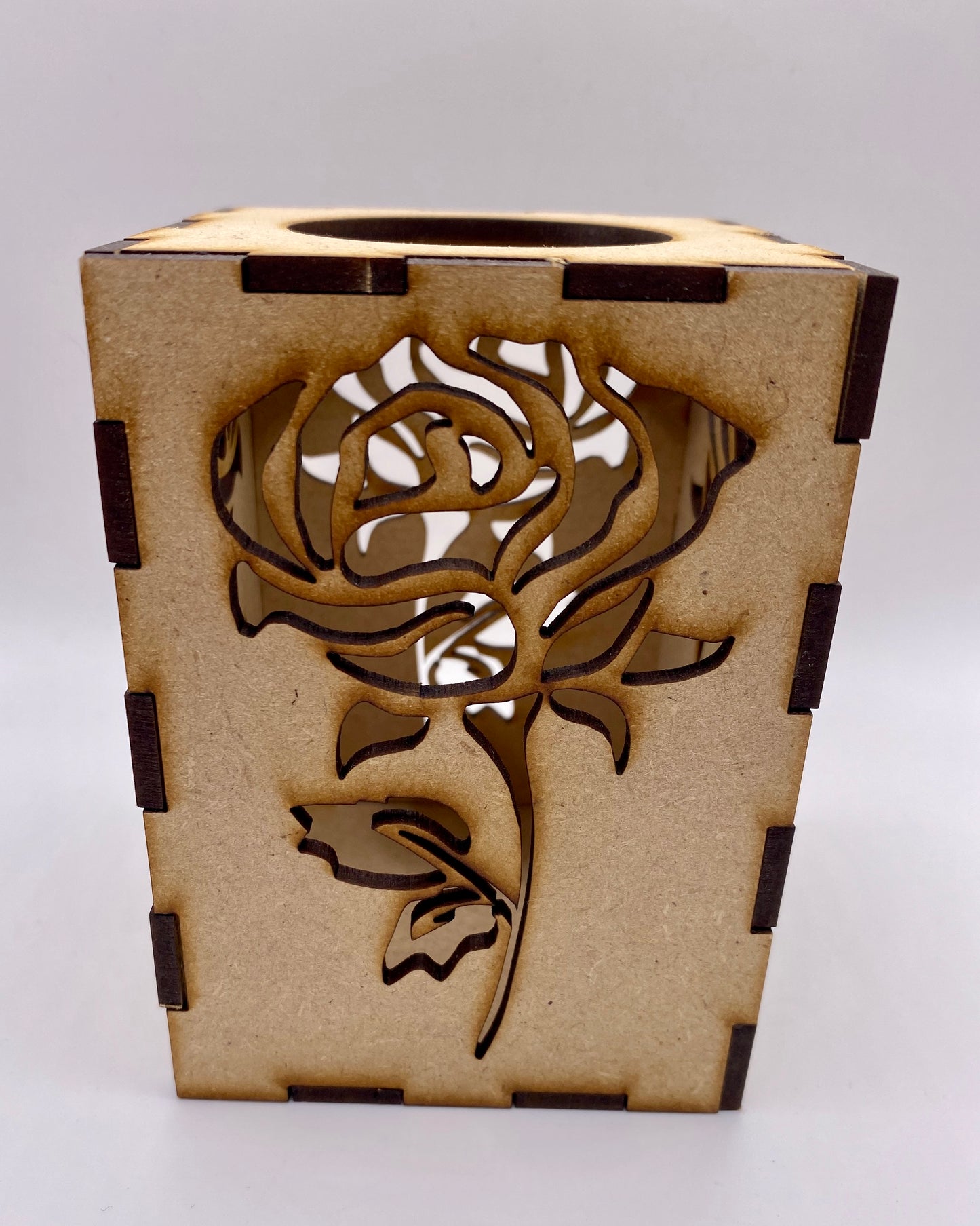 Rose Lantern MDF Craft Kit - Small