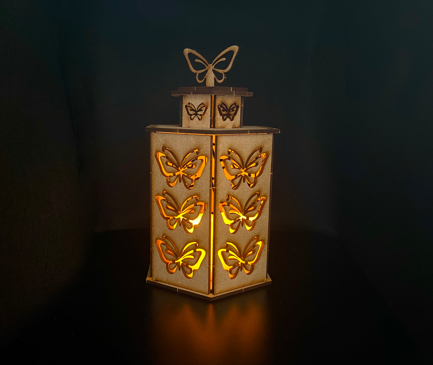 Butterflies Lantern MDF Craft Kit-Large
