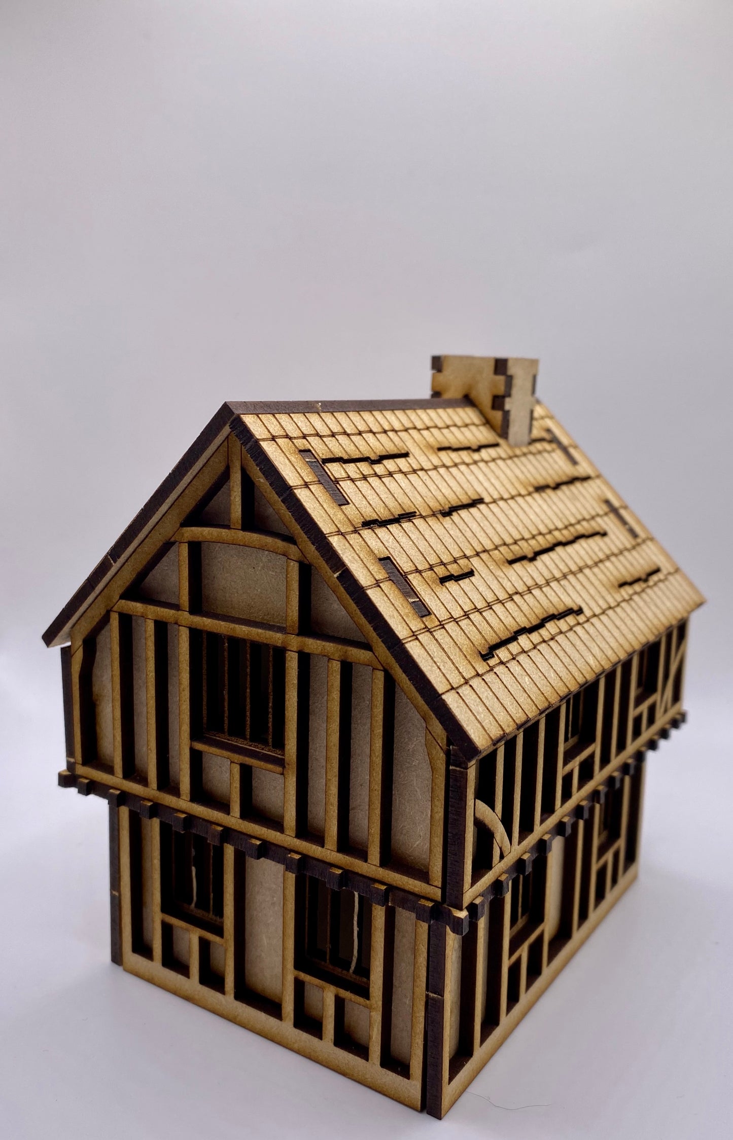Tudor House Jettied MDF Craft kit.