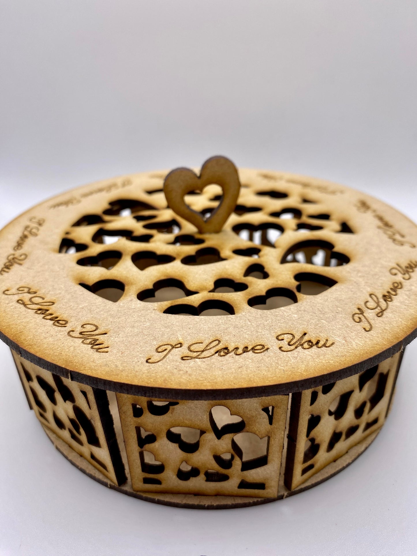 Heart Trinket Storage Box MDF Craft Kit