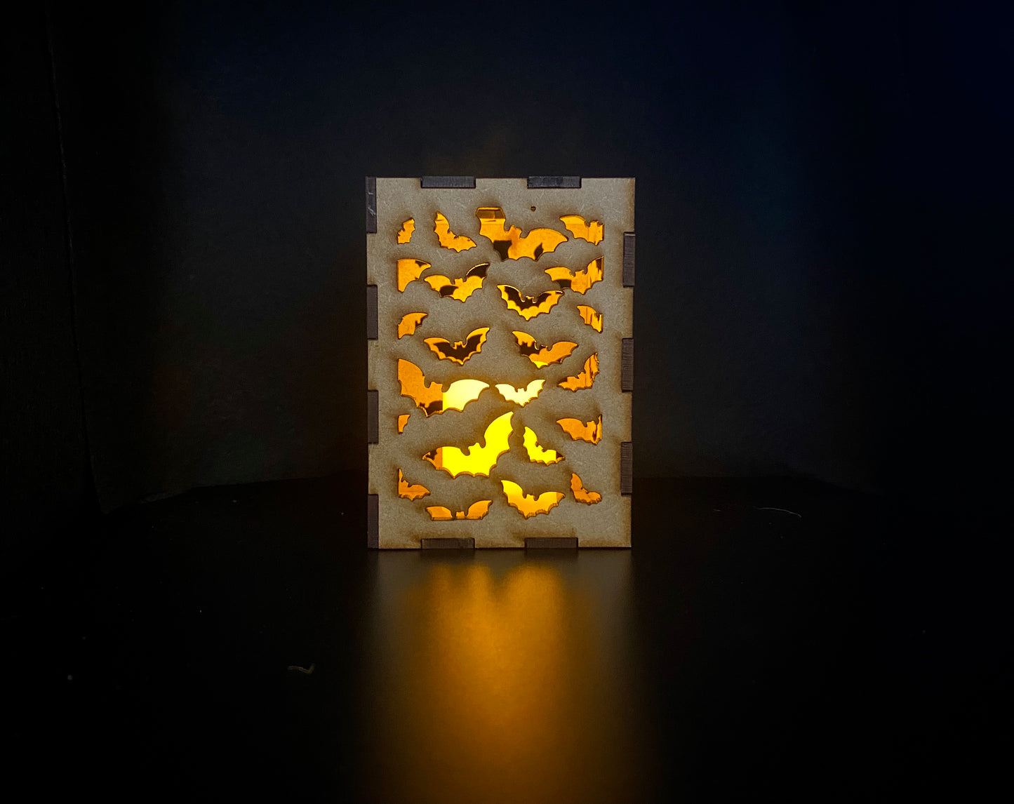 Bats Lantern MDF Craft Kit - Small