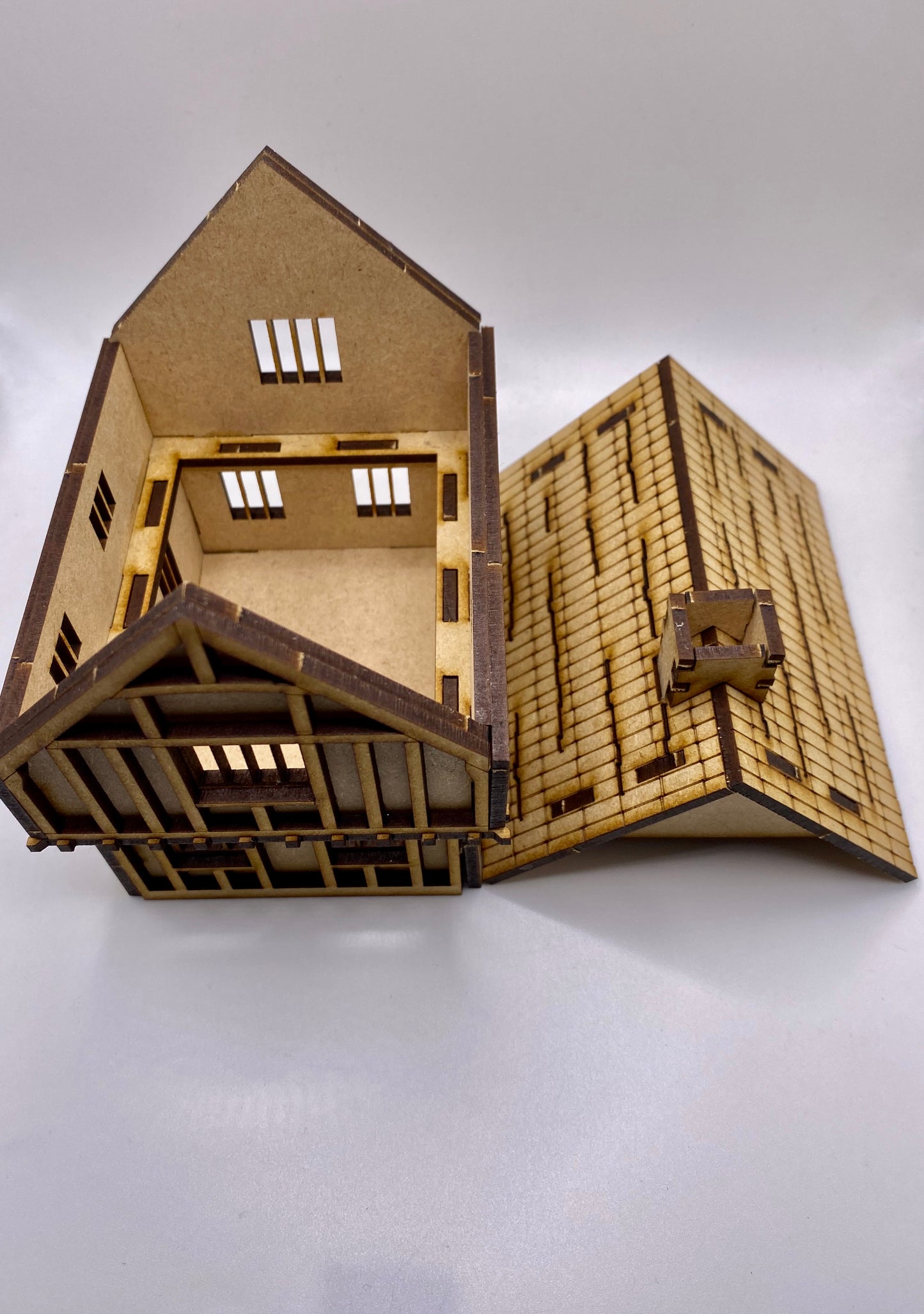 Tudor House Jettied MDF Craft kit.