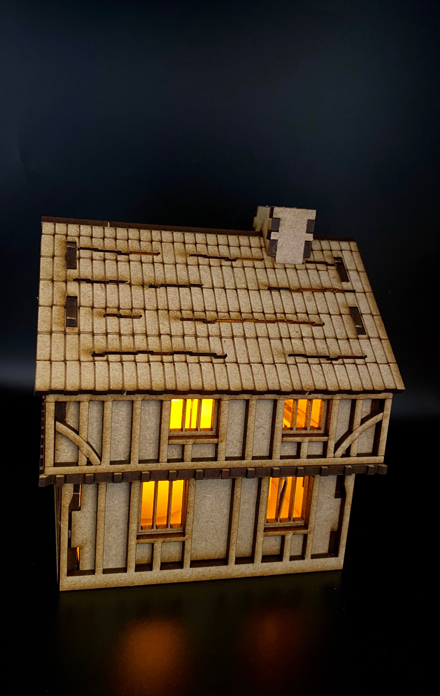 Tudor House Jettied MDF Craft kit.