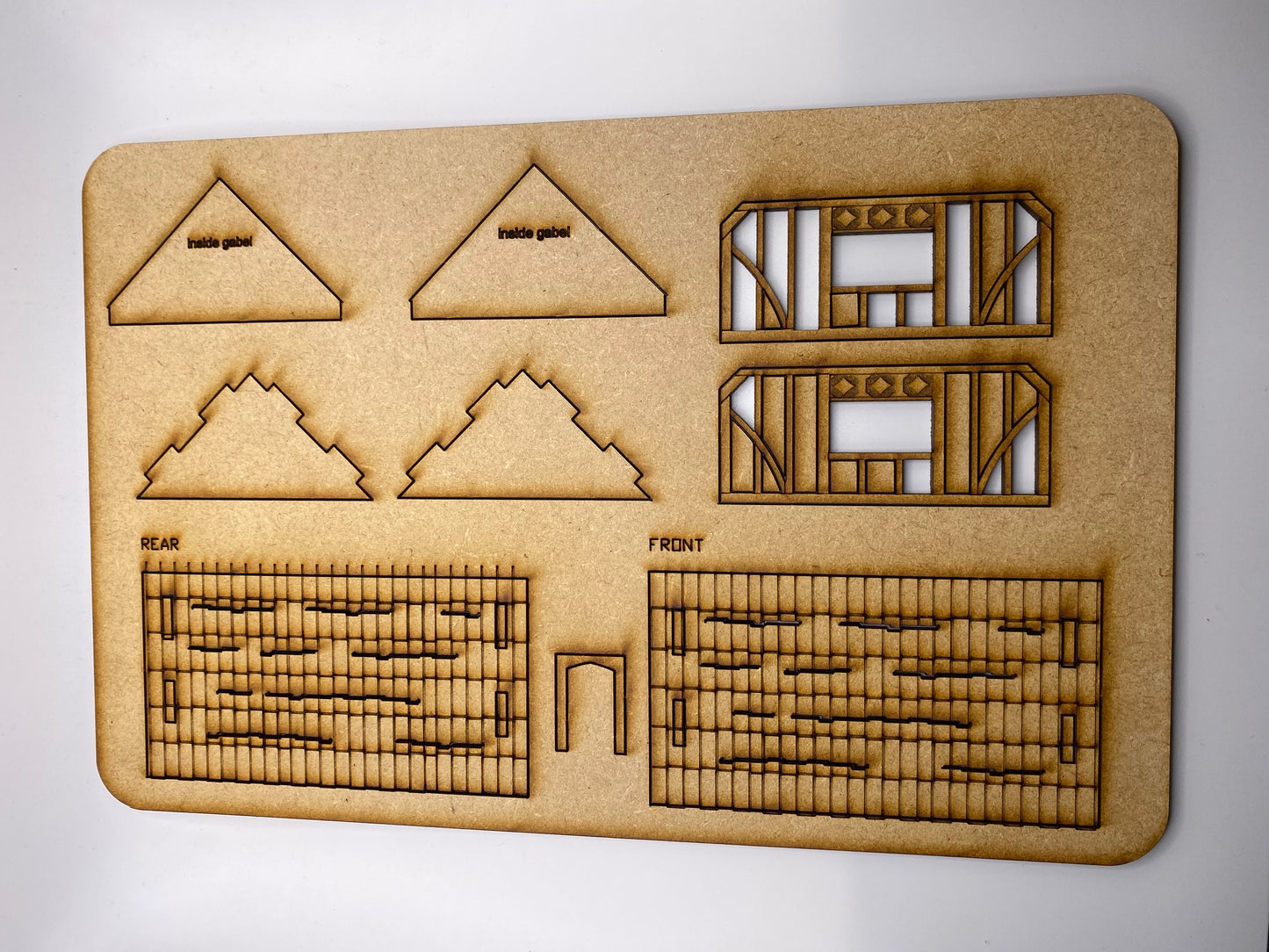 Tudor House 2 Storey MDF Craft kit.