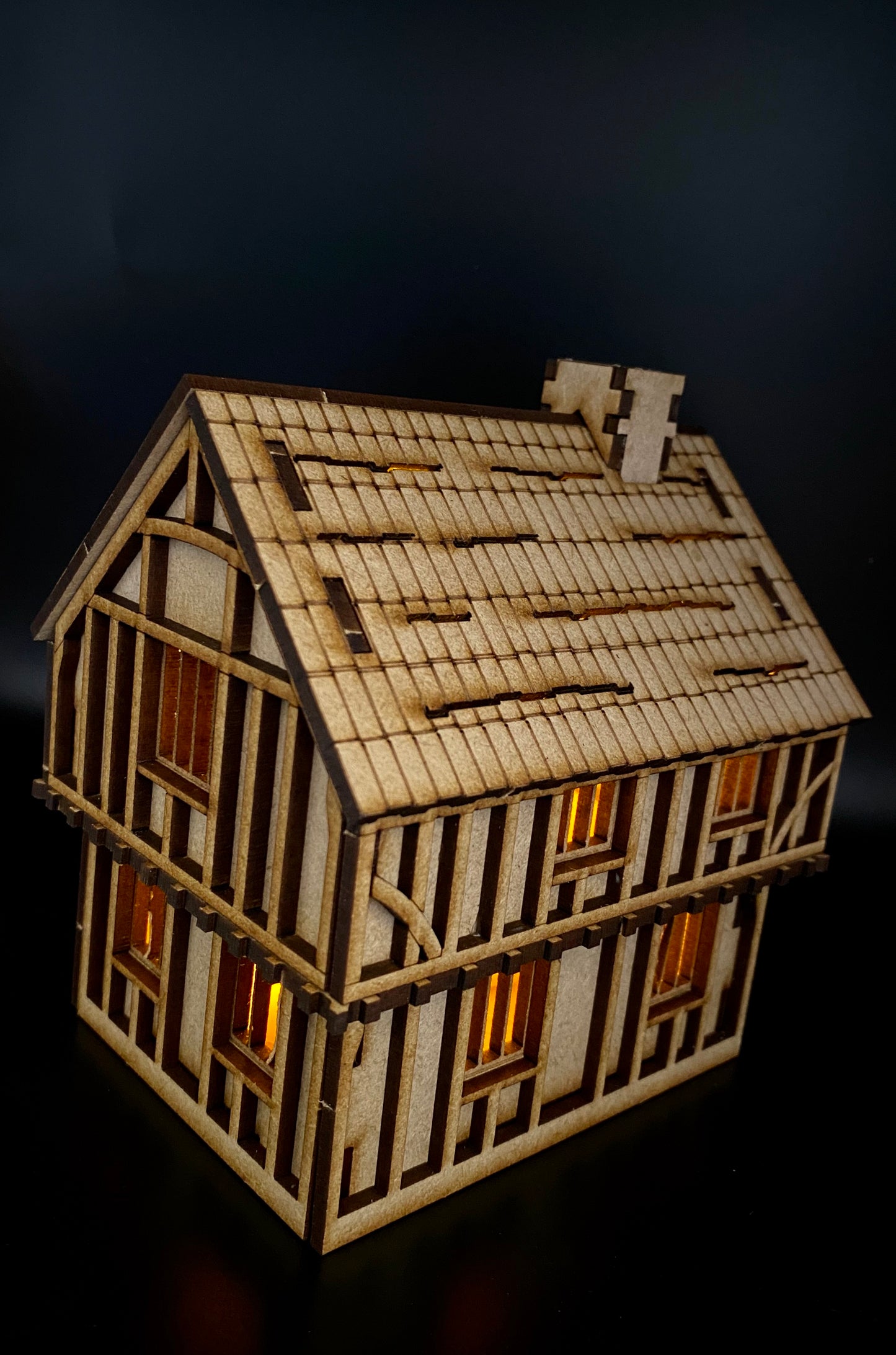 Tudor House Jettied MDF Craft kit.