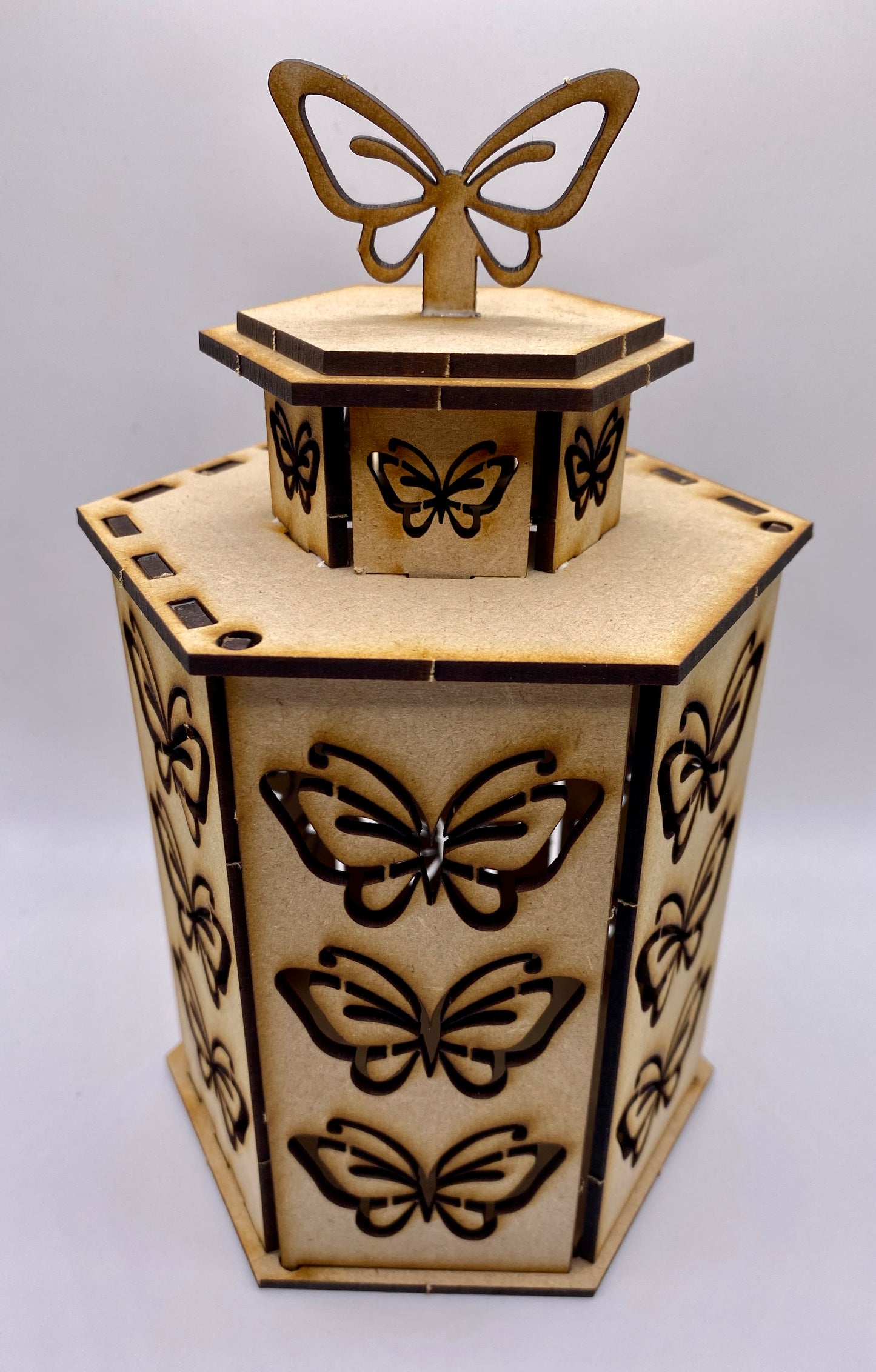 Butterflies Lantern MDF Craft Kit-Large
