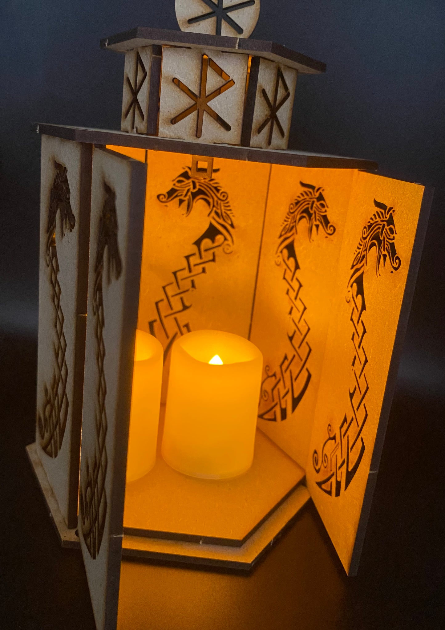 Viking Dragon Lantern MDF Craft Kit-Large