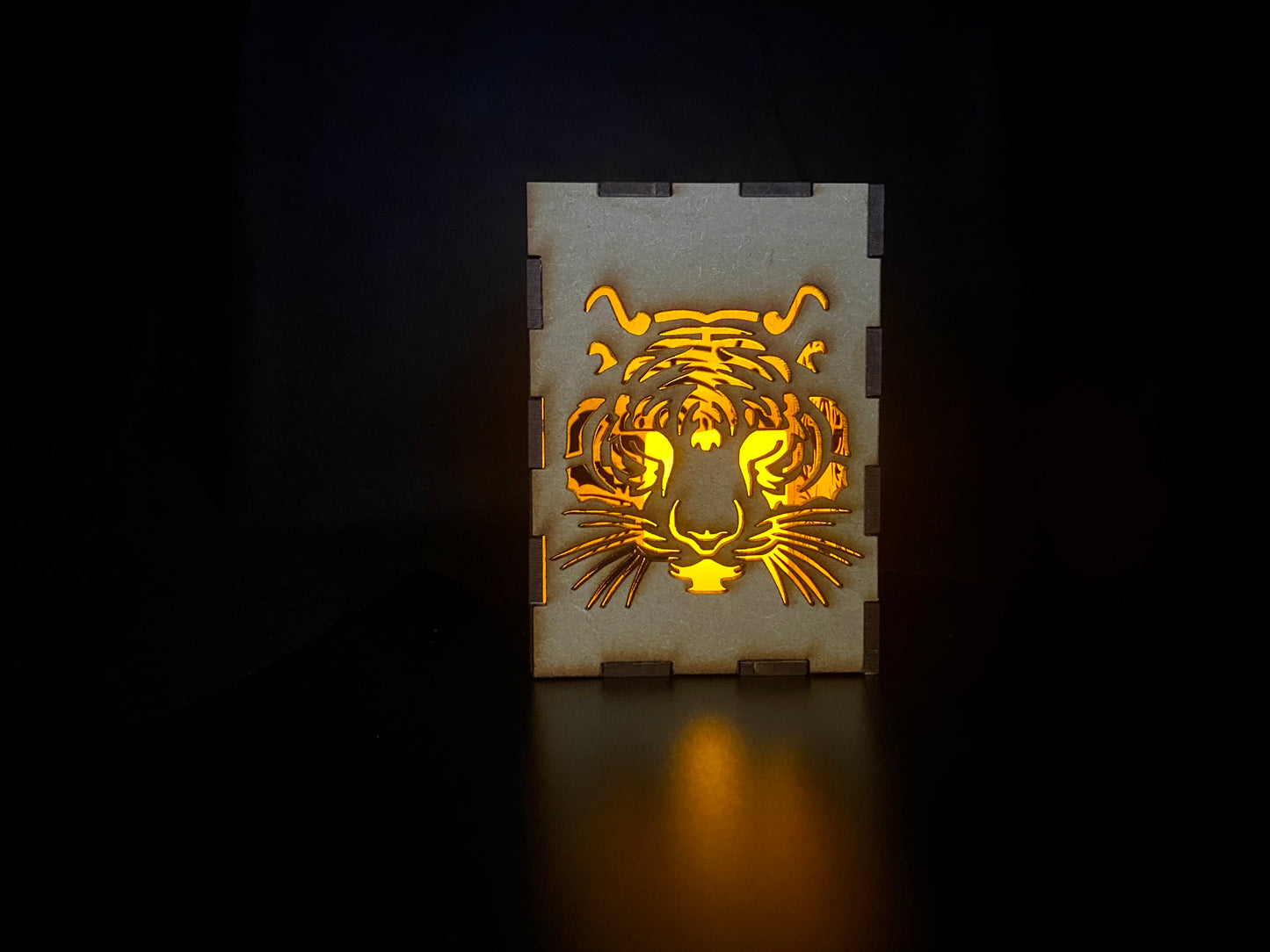 Tigers Head Lantern MDF Craft Kit - Small