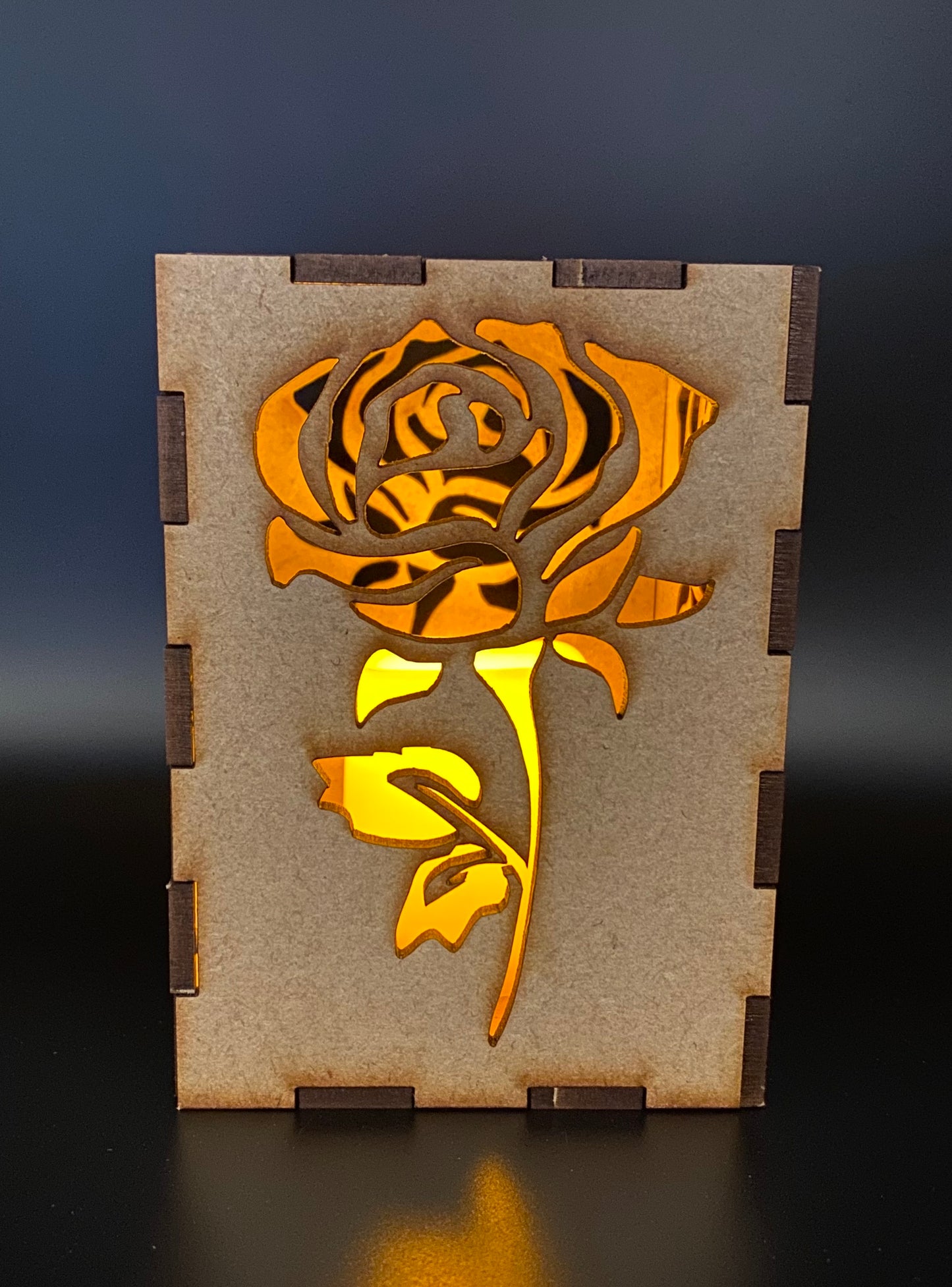 Rose Lantern MDF Craft Kit - Small