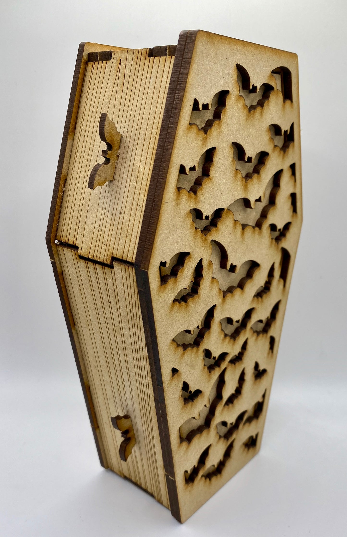 Bat Coffin Trinket Storage Box MDF Craft Kit