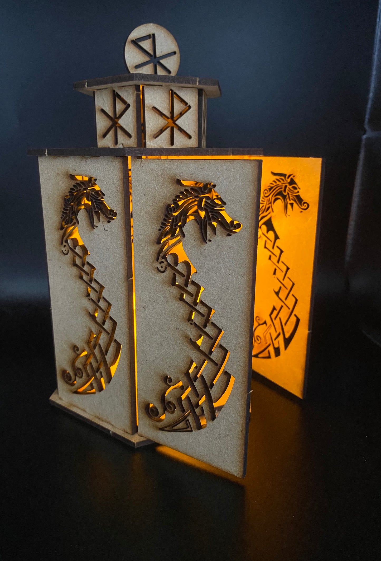 Viking Dragon Lantern MDF Craft Kit-Large