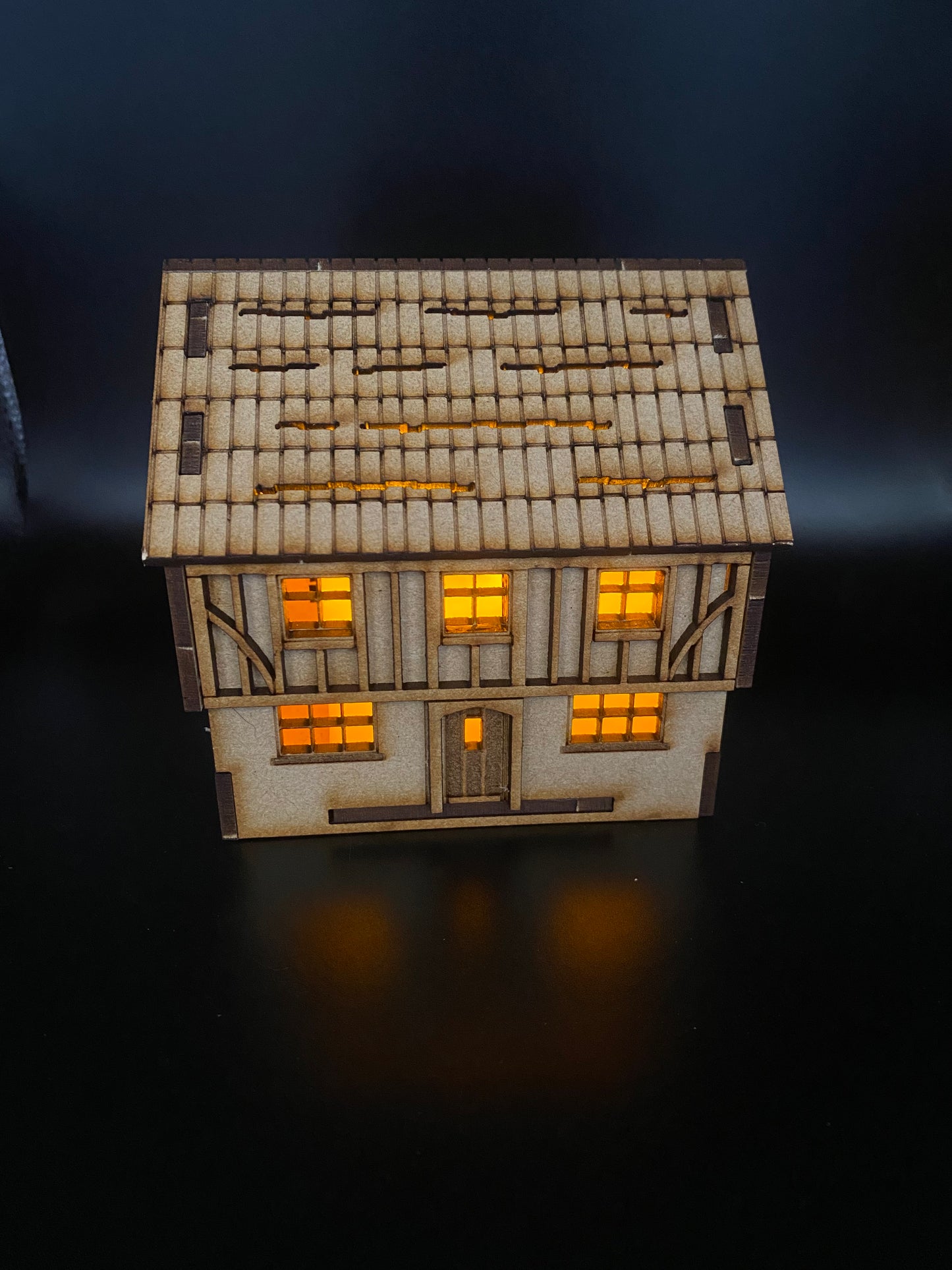 Tudor House 2 Storey MDF Craft kit.