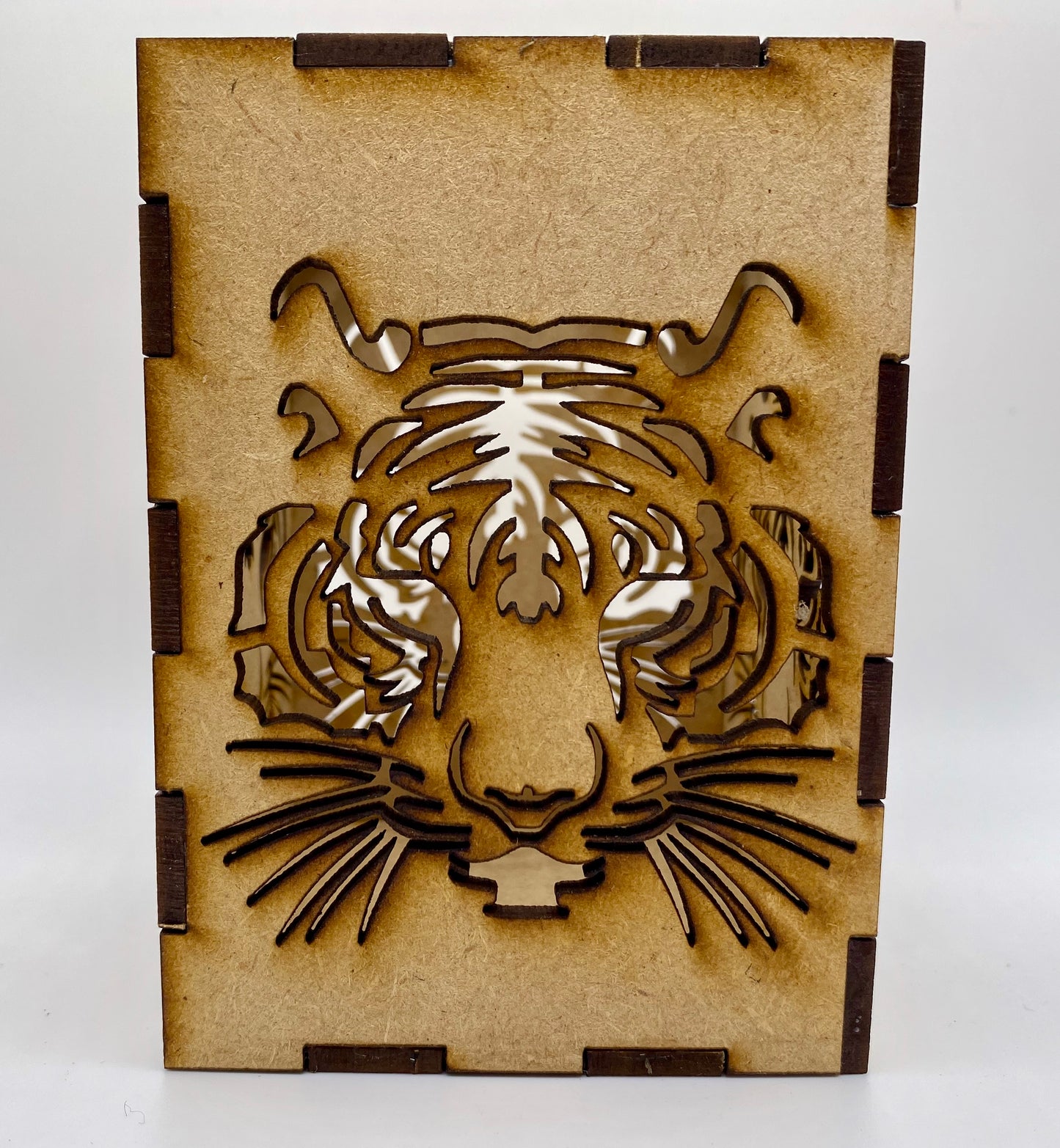 Tigers Head Lantern MDF Craft Kit - Small