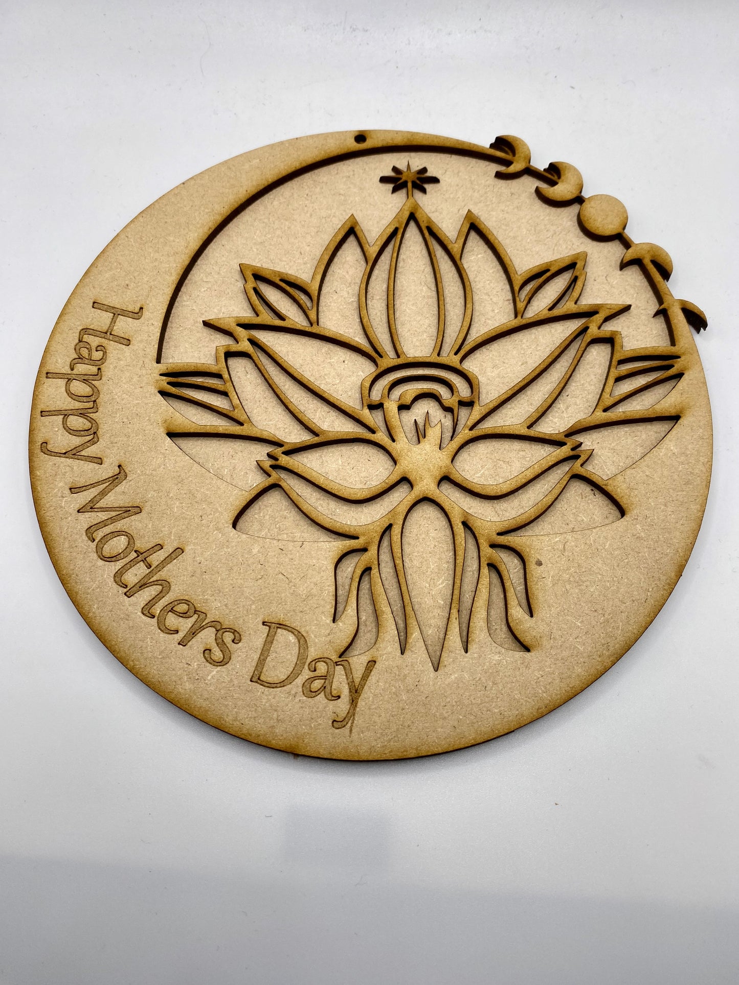 Lotus Flower Mothers Day Plaque MDF Crafts