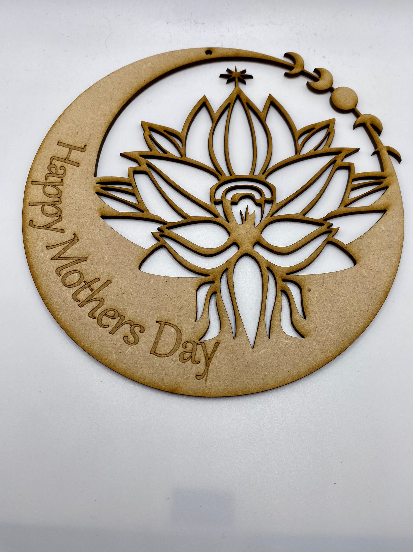 Lotus Flower Mothers Day Plaque MDF Crafts