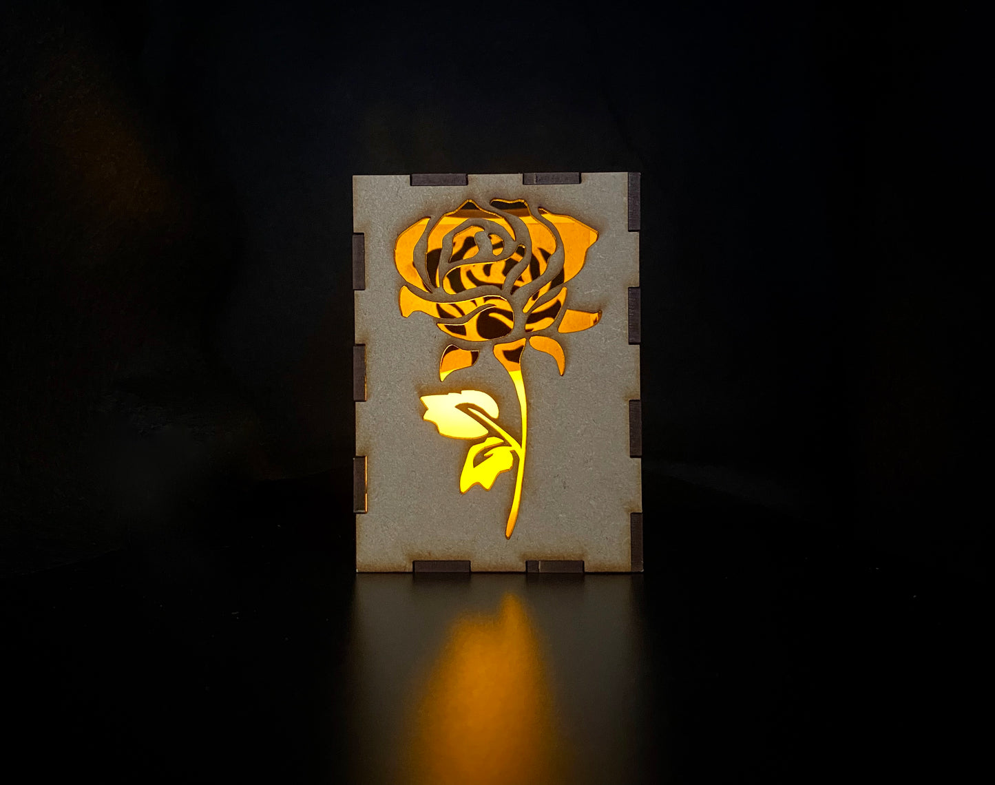 Rose Lantern MDF Craft Kit - Small