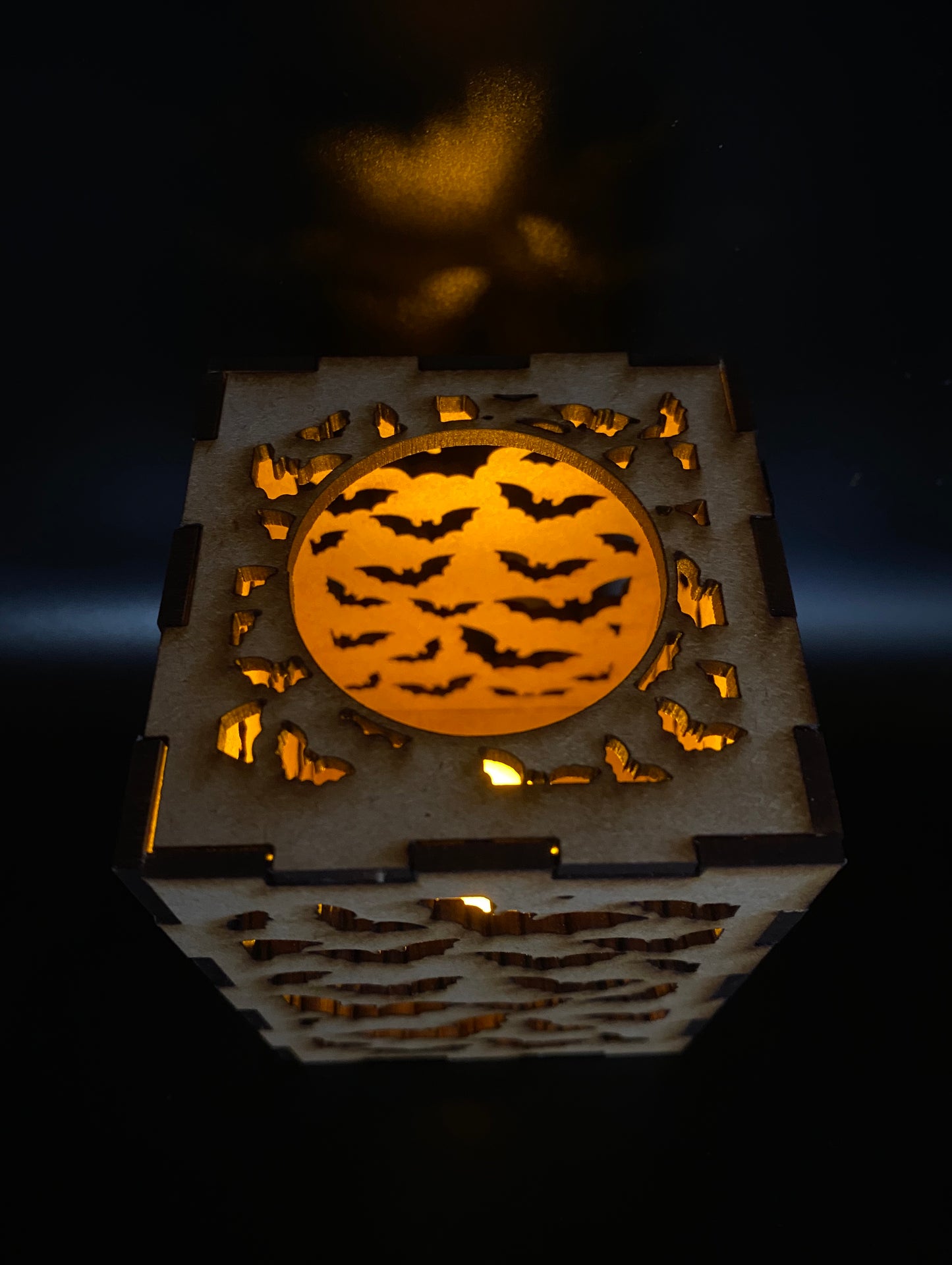 Bats Lantern MDF Craft Kit - Small