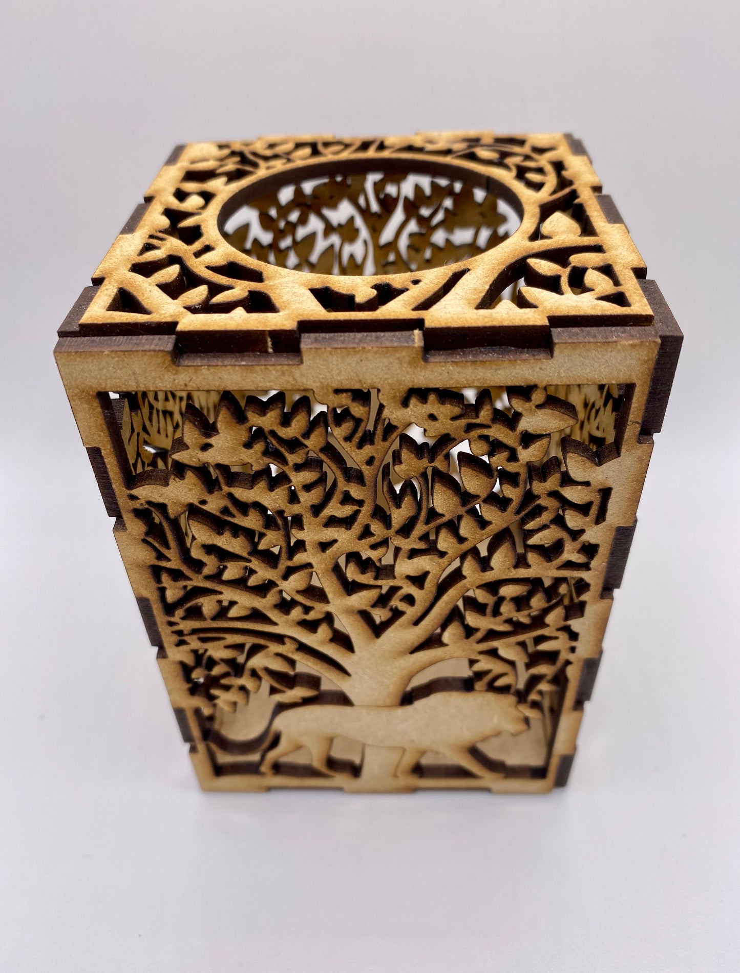 Lion and Trees Lantern MDF Kit - Small