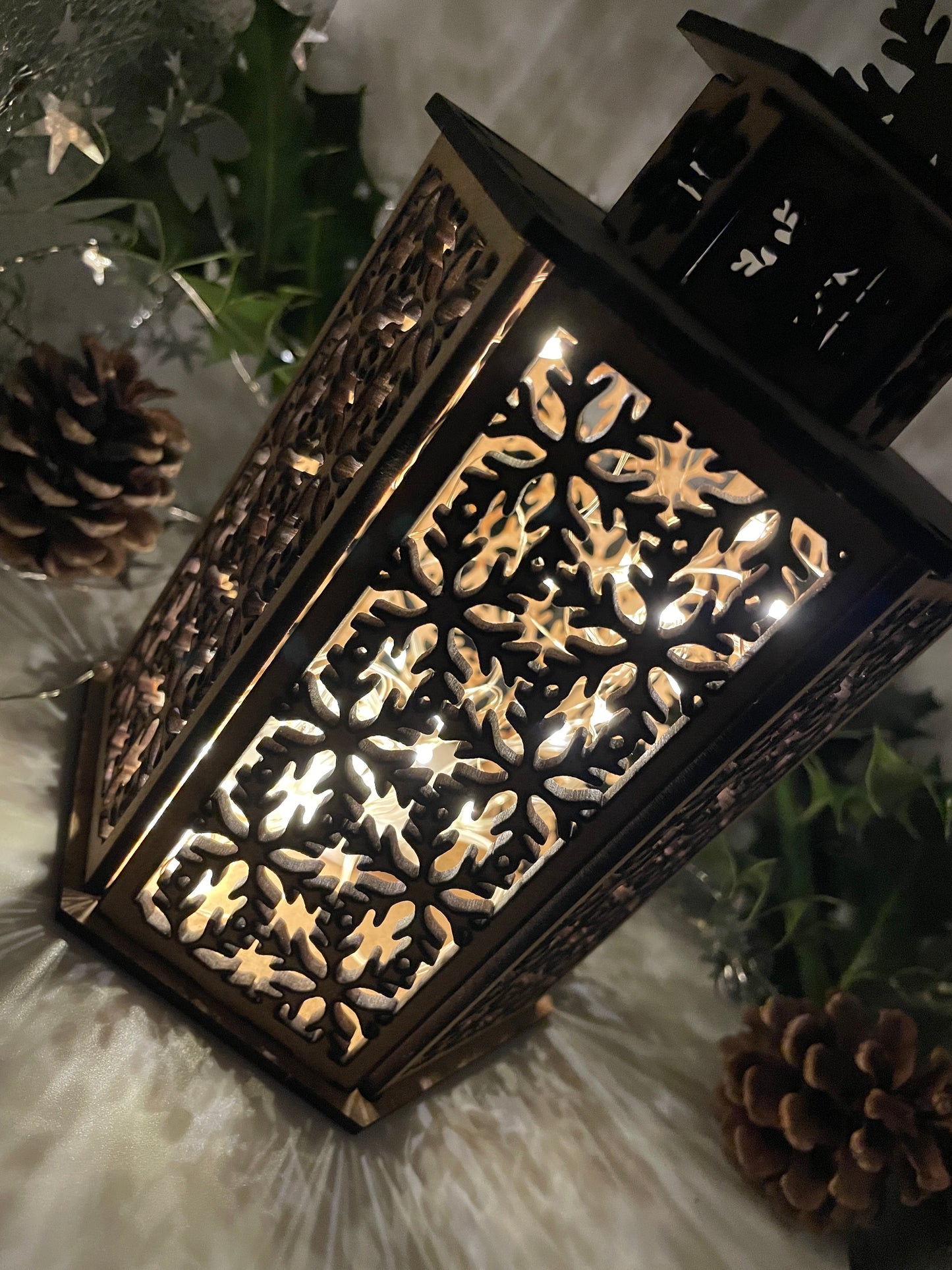 Snowflake Lantern MDF Craft Kit - Large