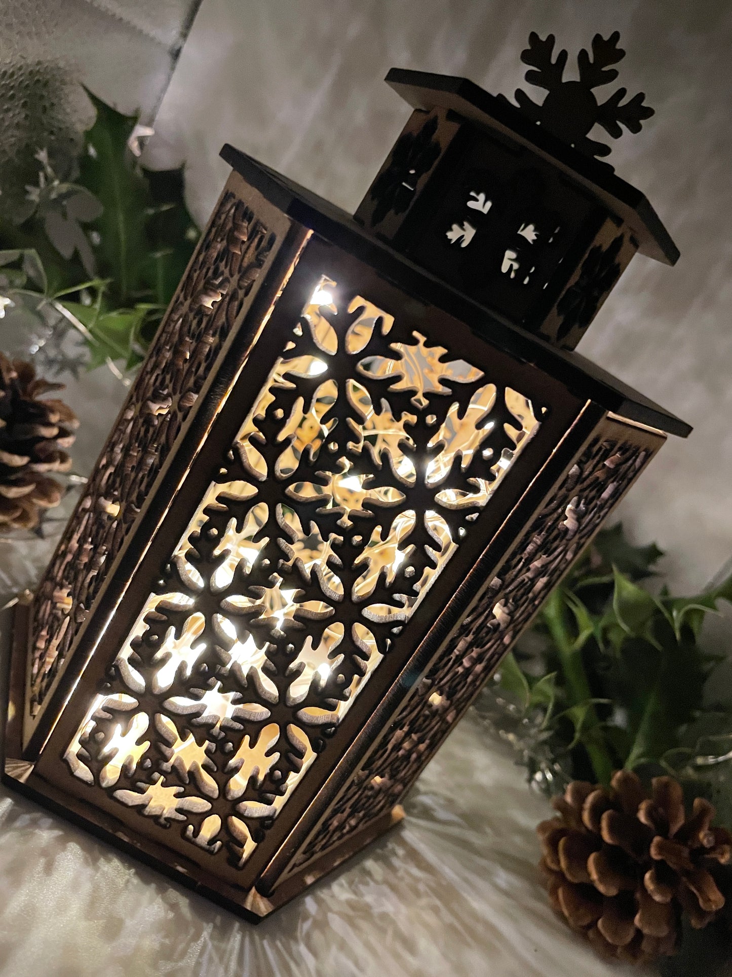 Snowflake Lantern MDF Craft Kit - Large