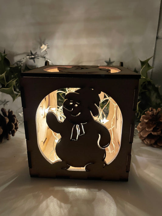 Snowman MDF Craft Kit Night Light