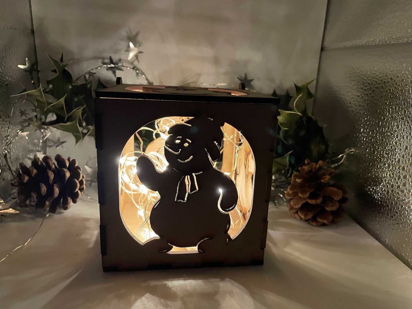 Snowman MDF Craft Kit Night Light