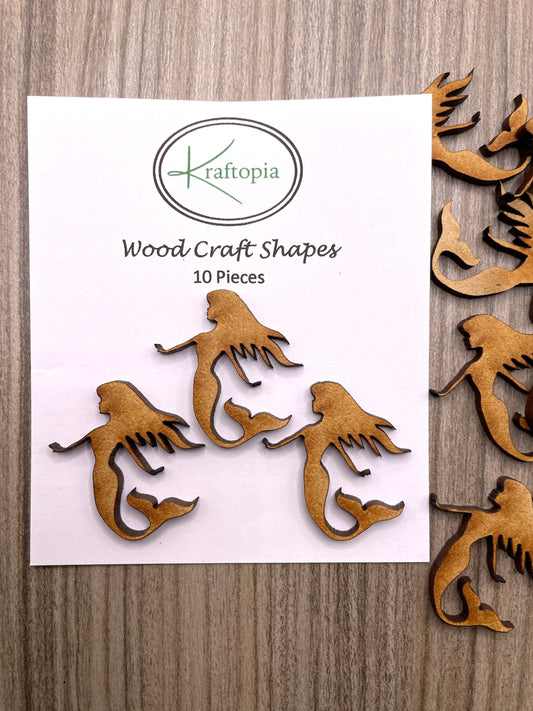 Mermaid MDF Craft Blanks