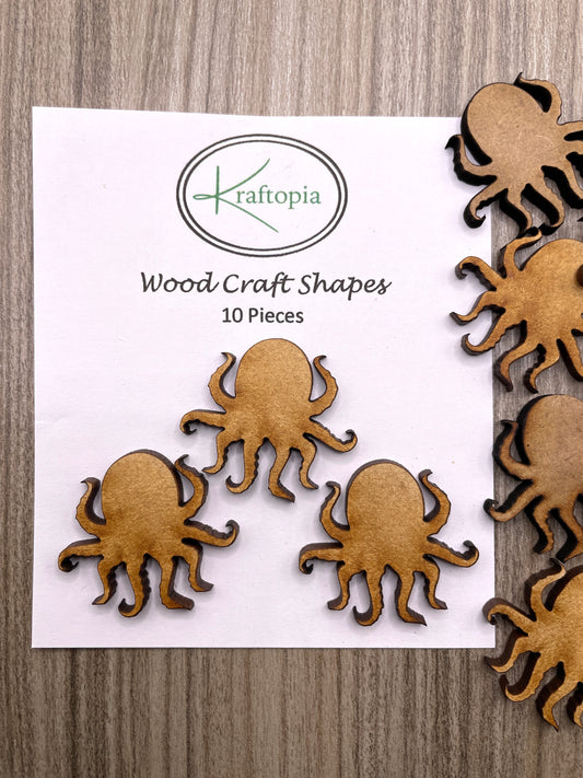 Octopus MDF Craft Blanks