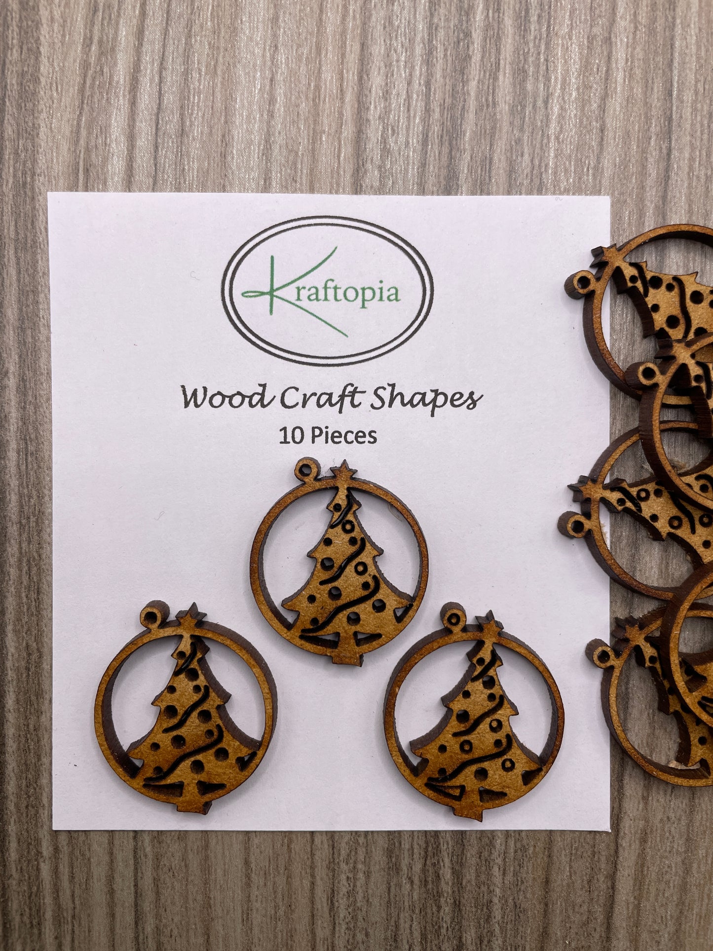 Christmas Tree MDF Pendant Craft Blanks